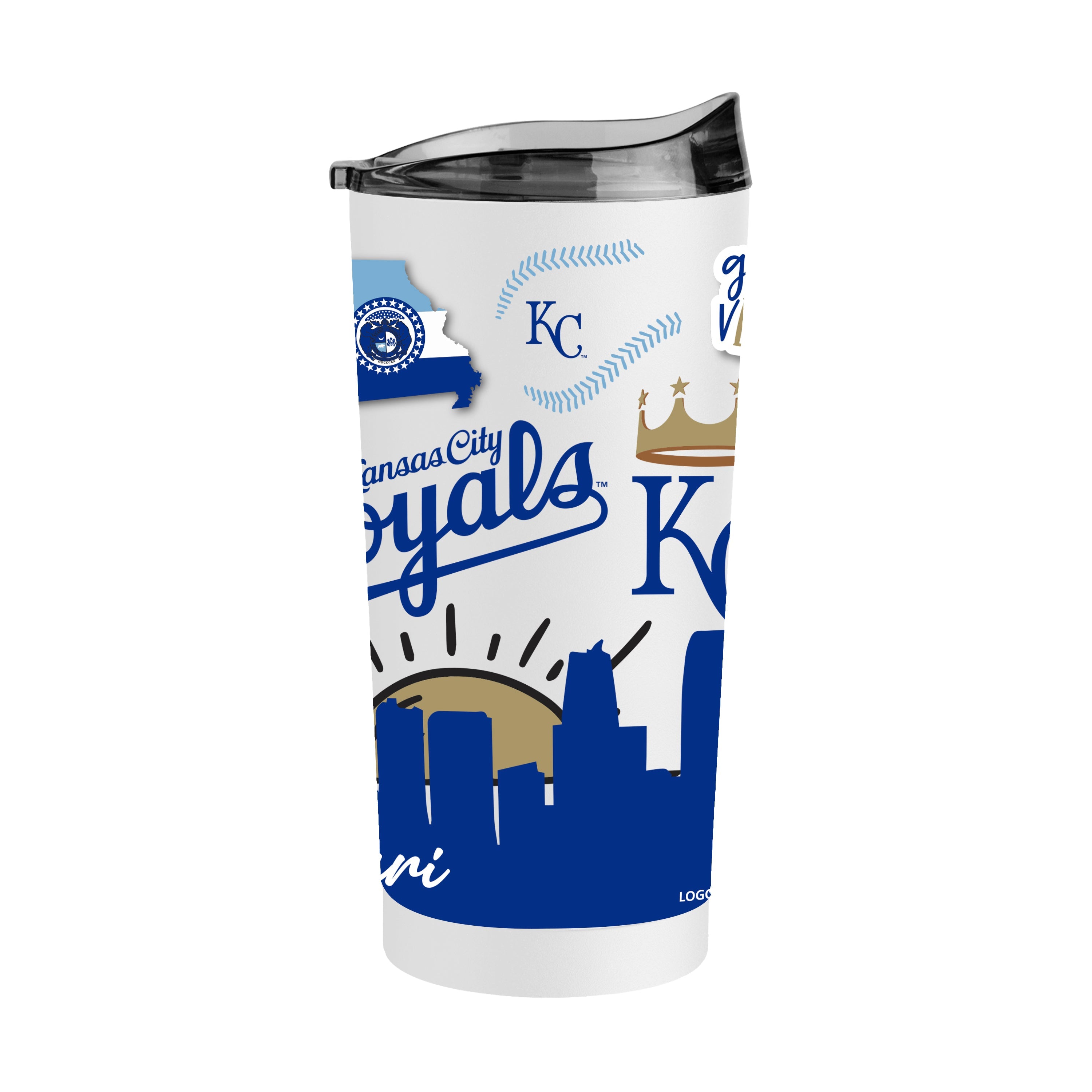 Kansas City Royals 20oz Native Powder Coat Tumbler - Sports Gifts, Sports Memorabilia, Sports Collectibles, Fan Shop