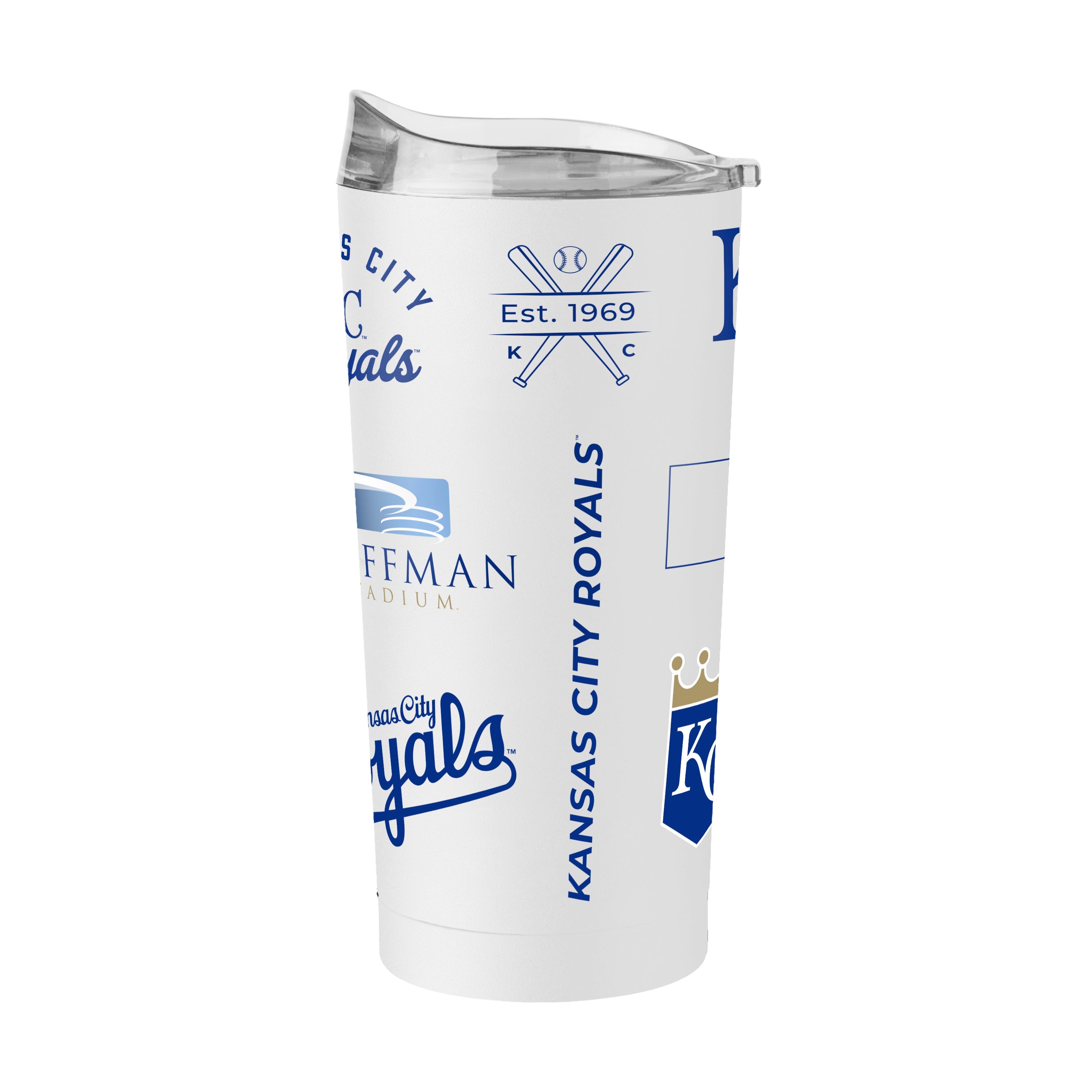 KC Royals 20oz Heritage Threds Powder Coat Tumbler