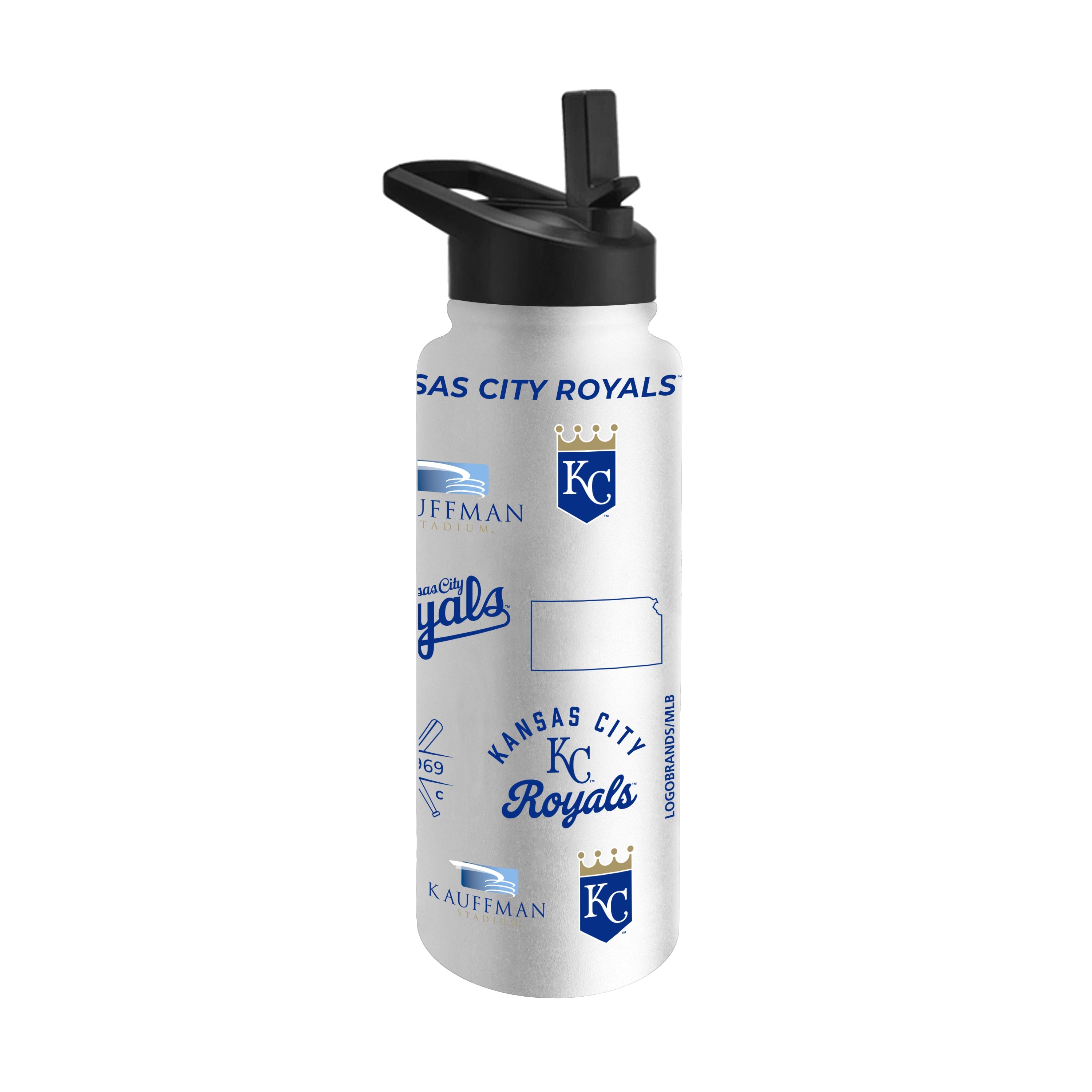 KC Royals 34oz Heritage Threds Quencher Bottle - Sports Gifts, Sports Memorabilia, Sports Collectibles, Fan Shop