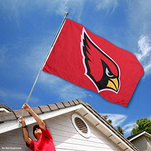 WinCraft Arizona Cardinals Embroidered Nylon Flag - Sports Collectibles, Sports Memorabilia, Sports Fan Shop, Sports Gifts