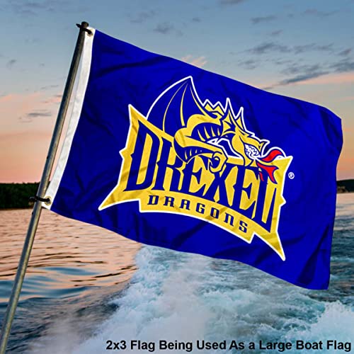 College Flags & Banners Co. Drexel Dragons 2x3 Foot Flag - Sports Collectibles, Sports Memorabilia, Sports Fan Shop, Sports Gifts