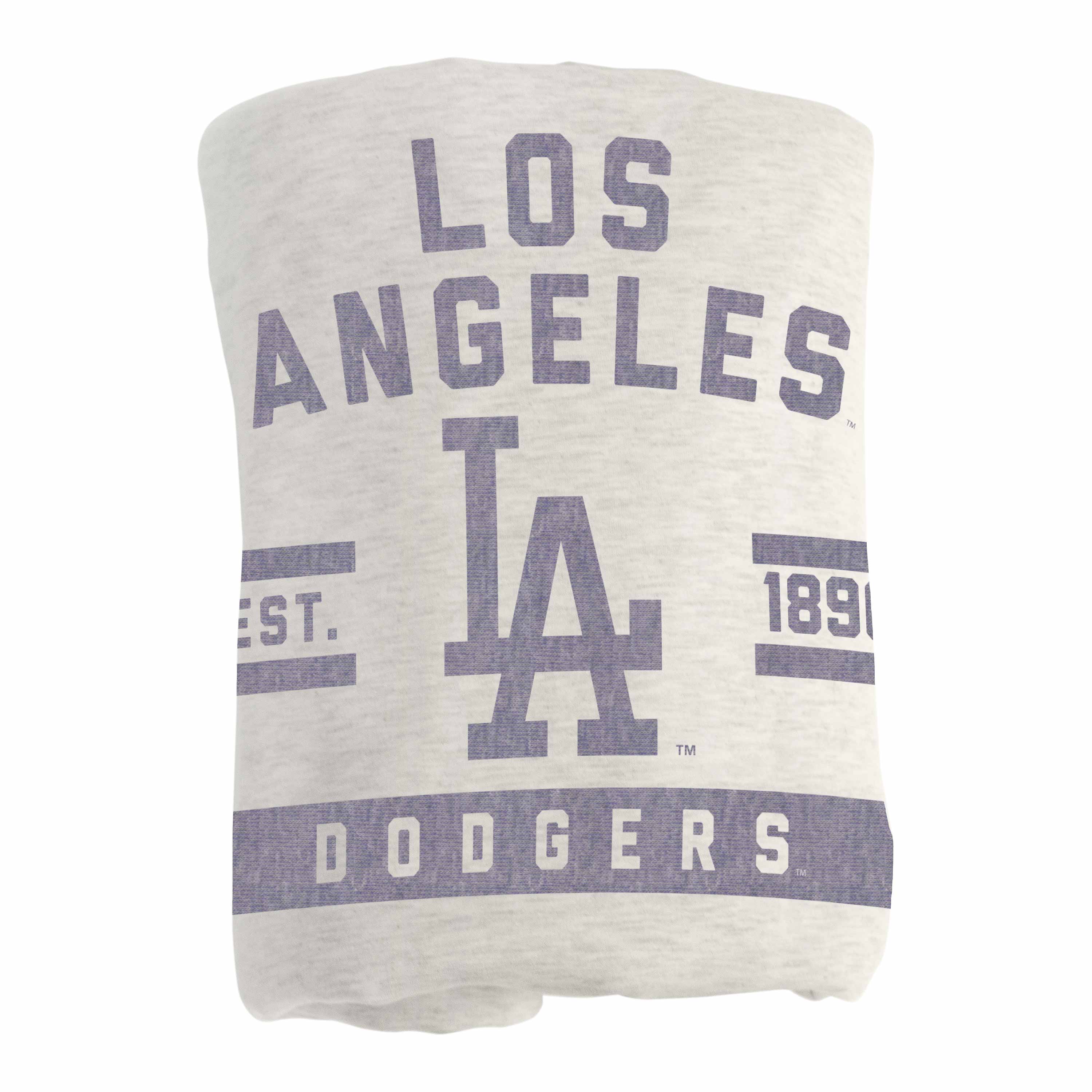 Los Angeles Dodgers Oatmeal Sweatshirt Blanket - Sports Gifts, Sports Memorabilia, Sports Collectibles, Fan Shop