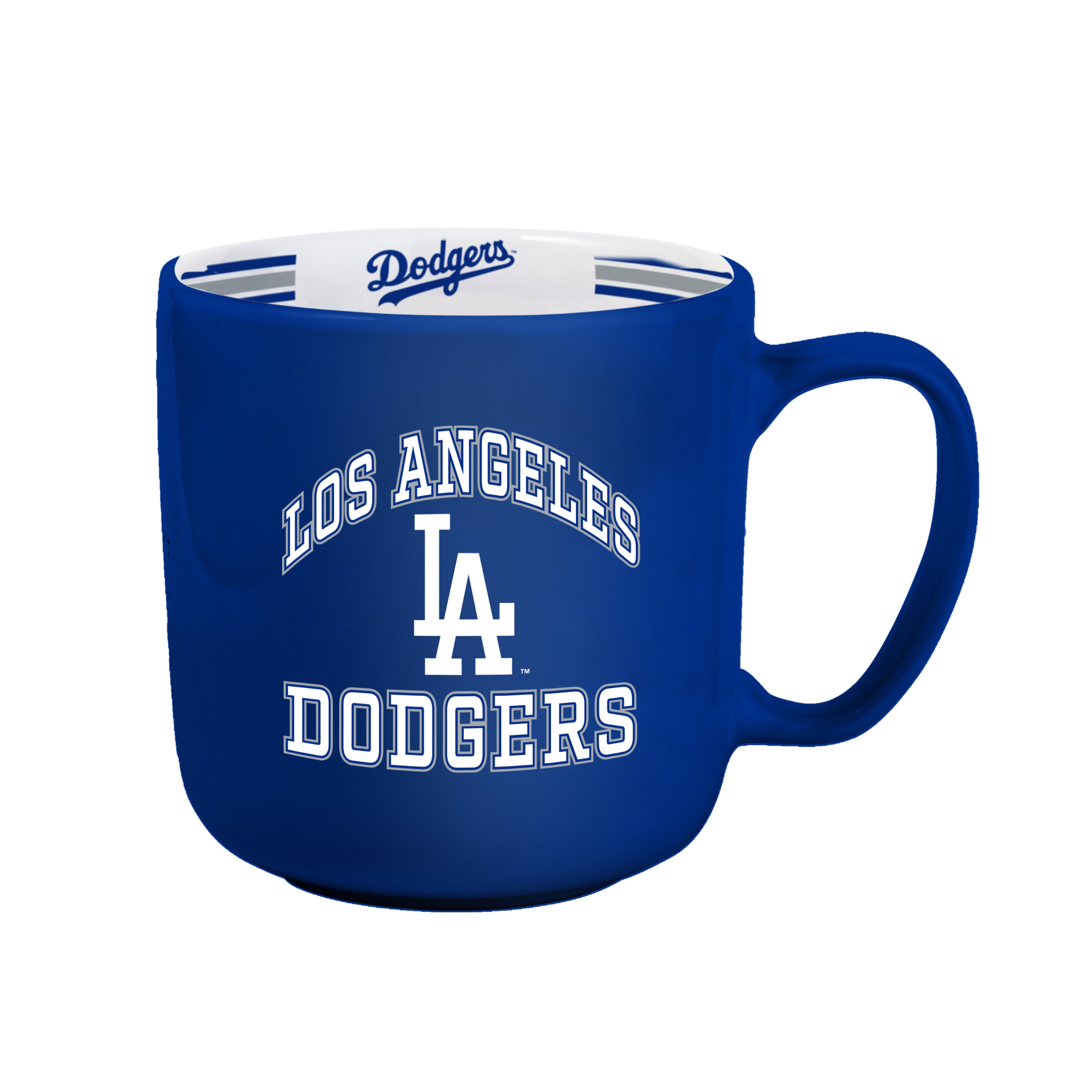 LA Dodgers 15oz Stripe Mug - Sports Gifts, Sports Memorabilia, Sports Collectibles, Fan Shop