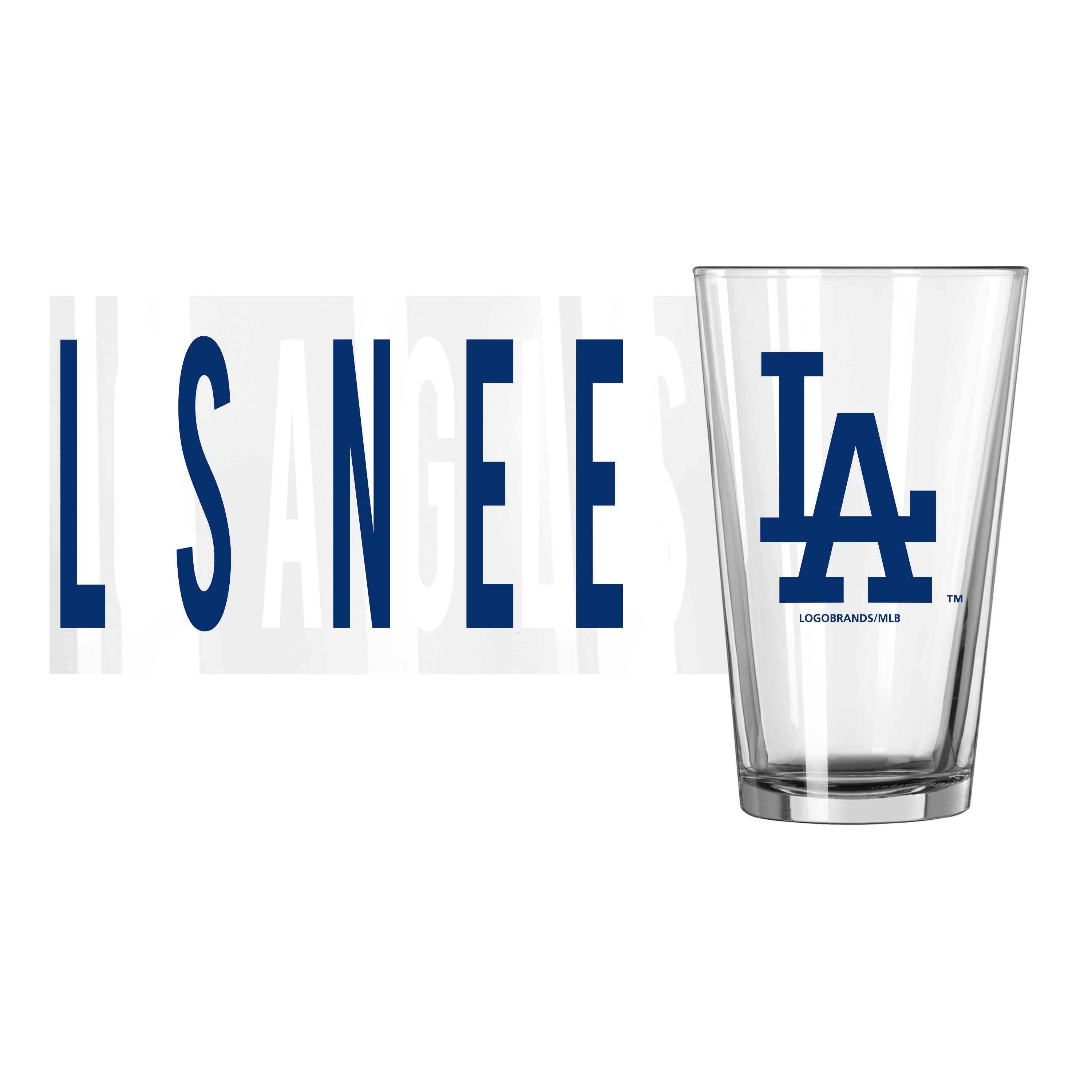 Los Angeles Dodgers 16oz Overtime Pint Glass - Sports Gifts, Sports Memorabilia, Sports Collectibles, Fan Shop