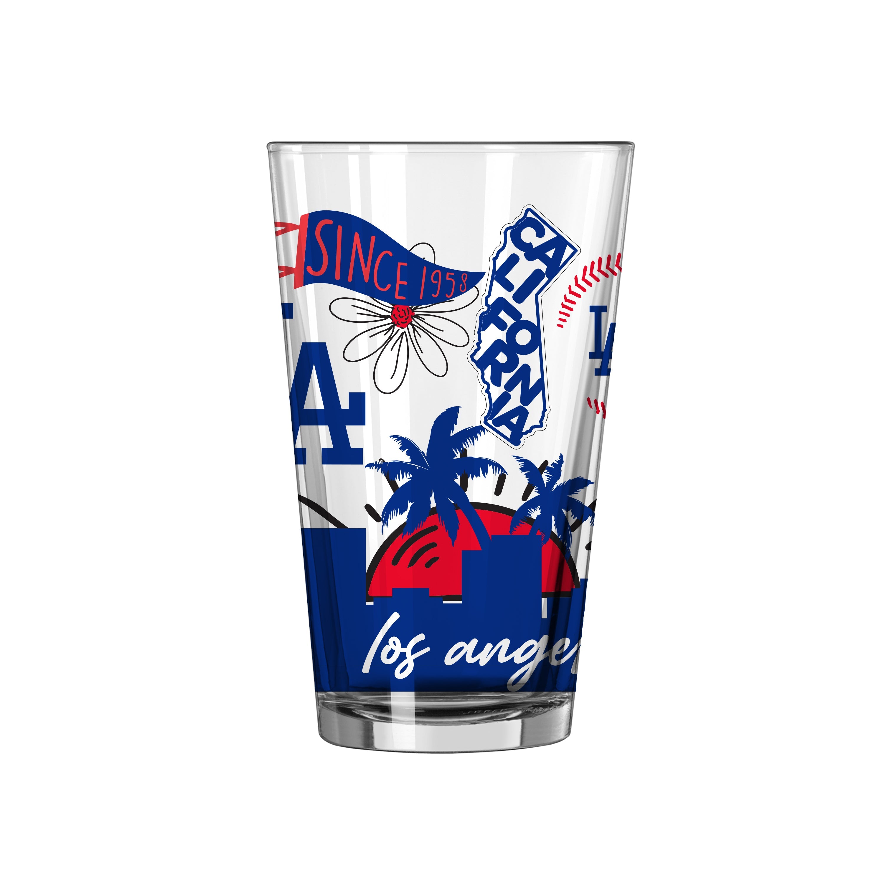 Los Angeles Dodgers 16oz Native Pint Glass
