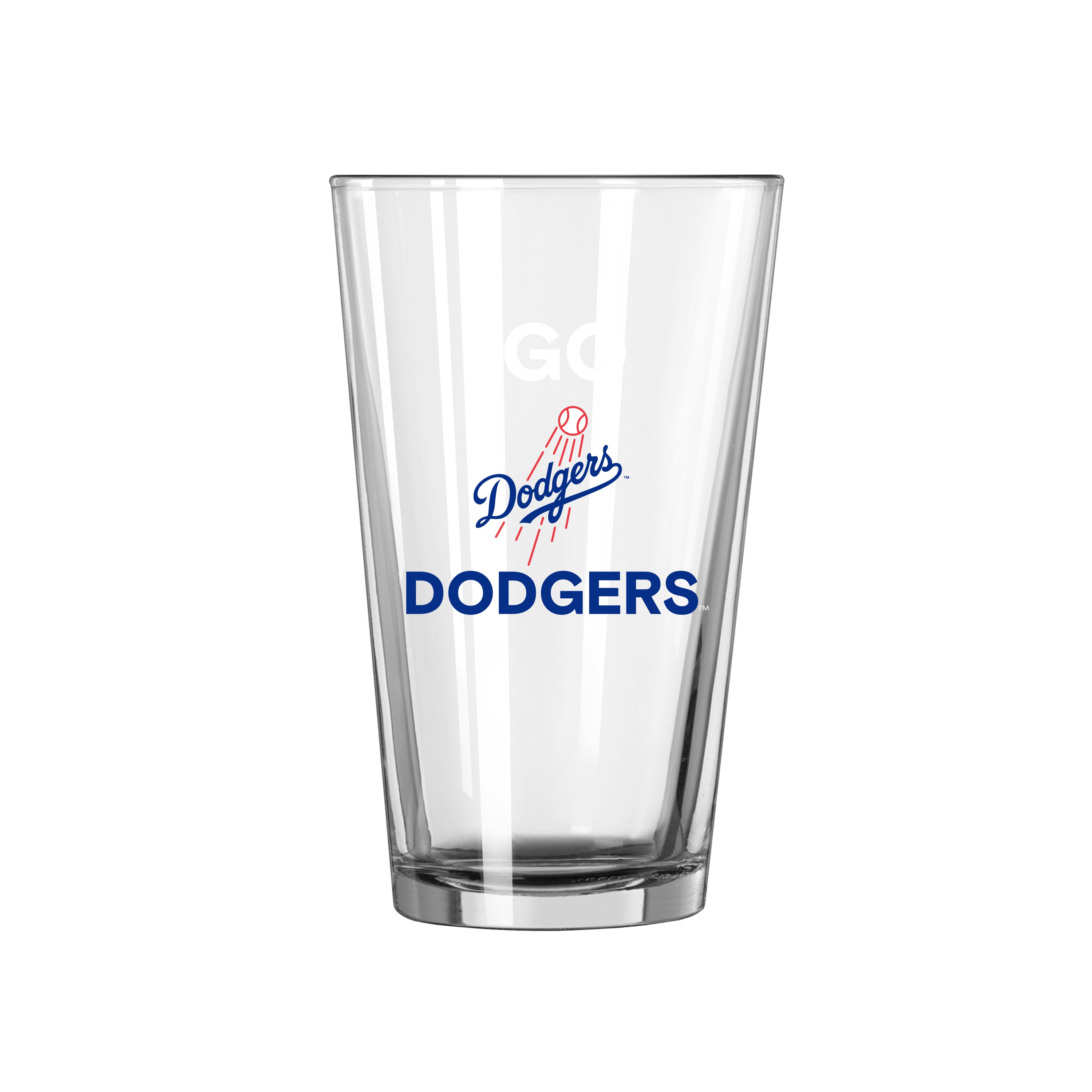 Los Angeles Dodgers 16oz Slogan Pint Glass - Sports Gifts, Sports Memorabilia, Sports Collectibles, Fan Shop