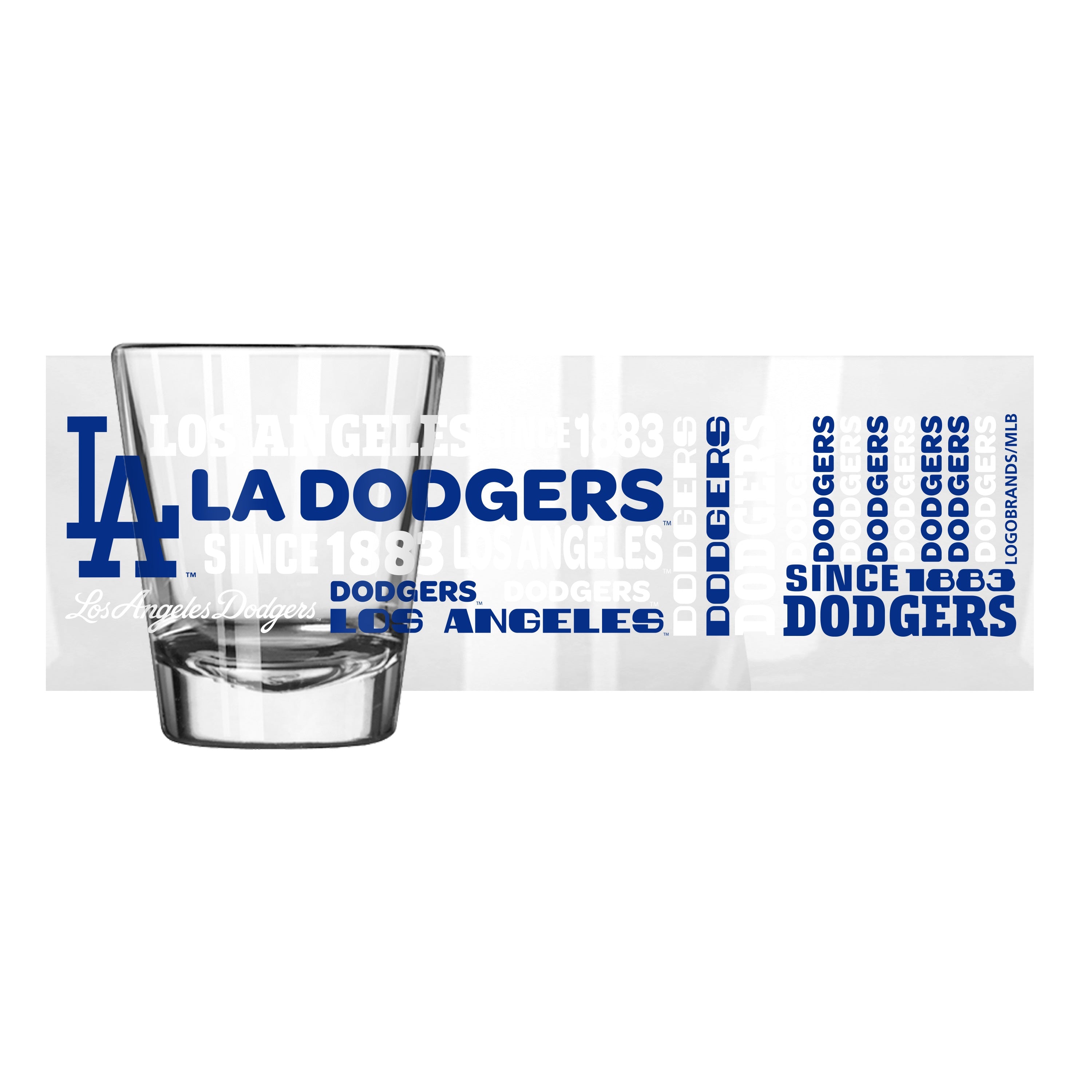 LA Dodgers 2oz Spirit Shot Glass - Sports Gifts, Sports Memorabilia, Sports Collectibles, Fan Shop