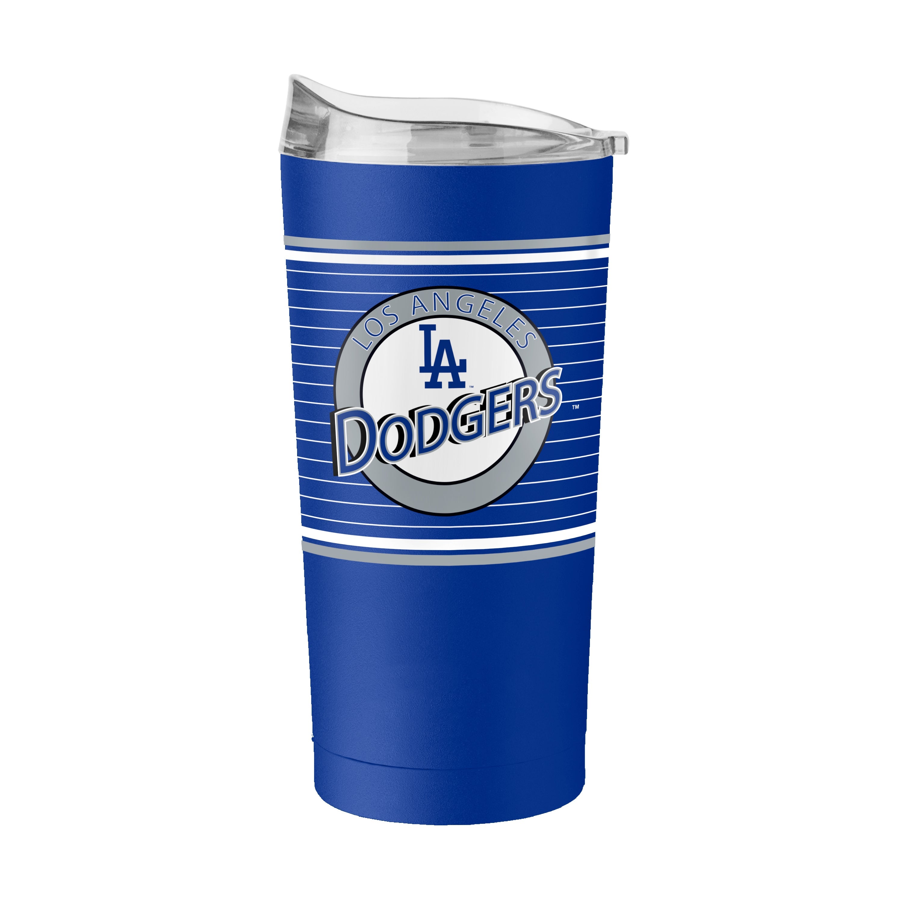 LA Dodgers Horizontal Stripes 20oz Powder Coat Tumbler