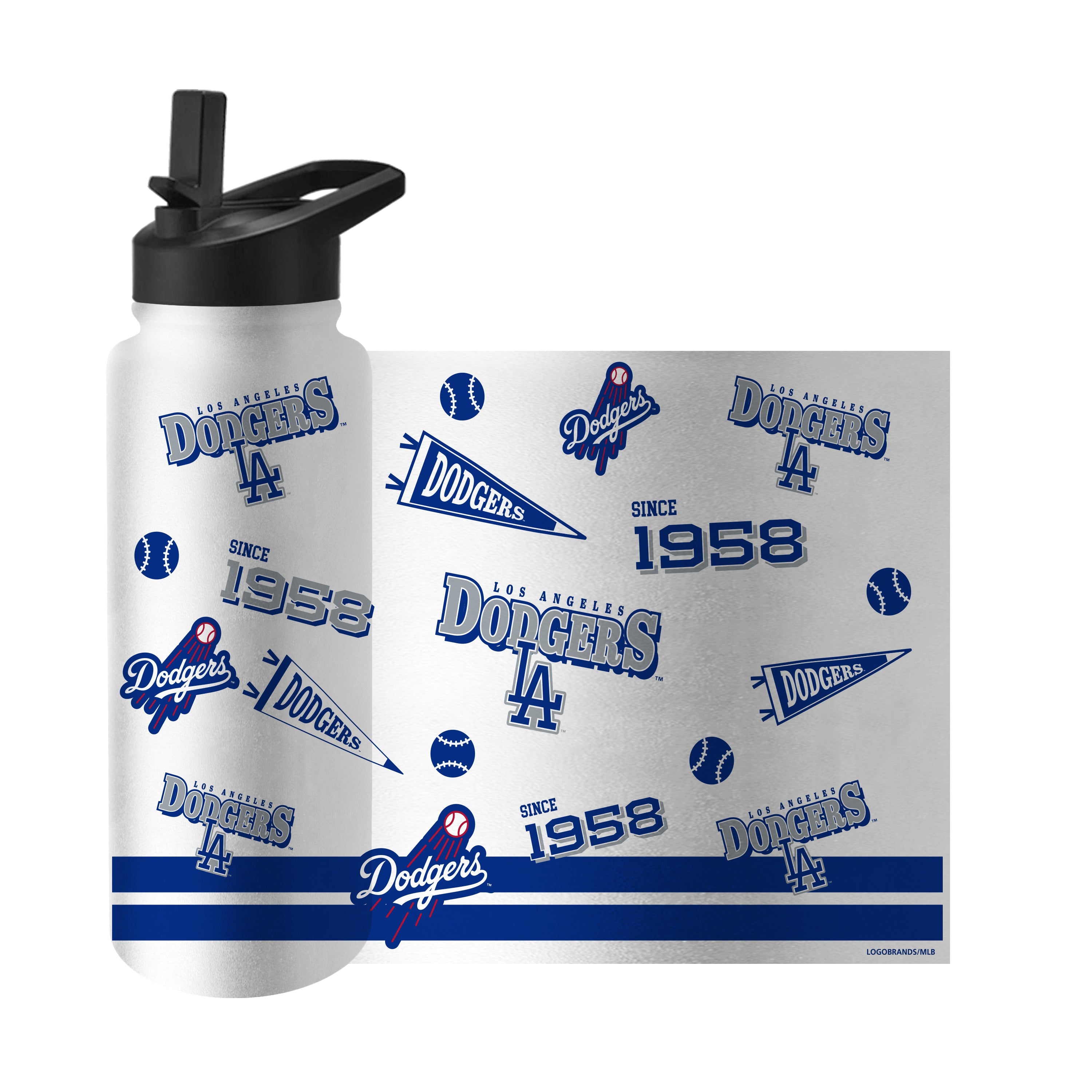 LA Dodgers 34oz Native Quencher Bottle - Sports Gifts, Sports Memorabilia, Sports Collectibles, Fan Shop