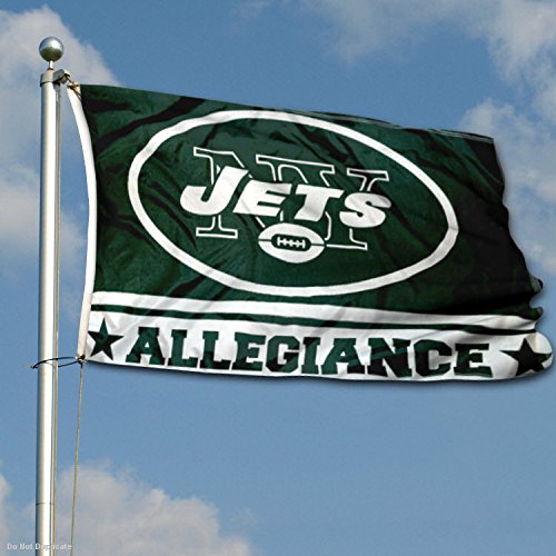 WinCraft New York Jets Double Sided Allegiance Flag - Sports Collectibles, Sports Memorabilia, Sports Fan Shop, Sports Gifts