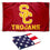 USC Trojans New SC Flag and USA 3x5 Flag Set - Sports Collectibles, Sports Memorabilia, Sports Fan Shop, Sports Gifts
