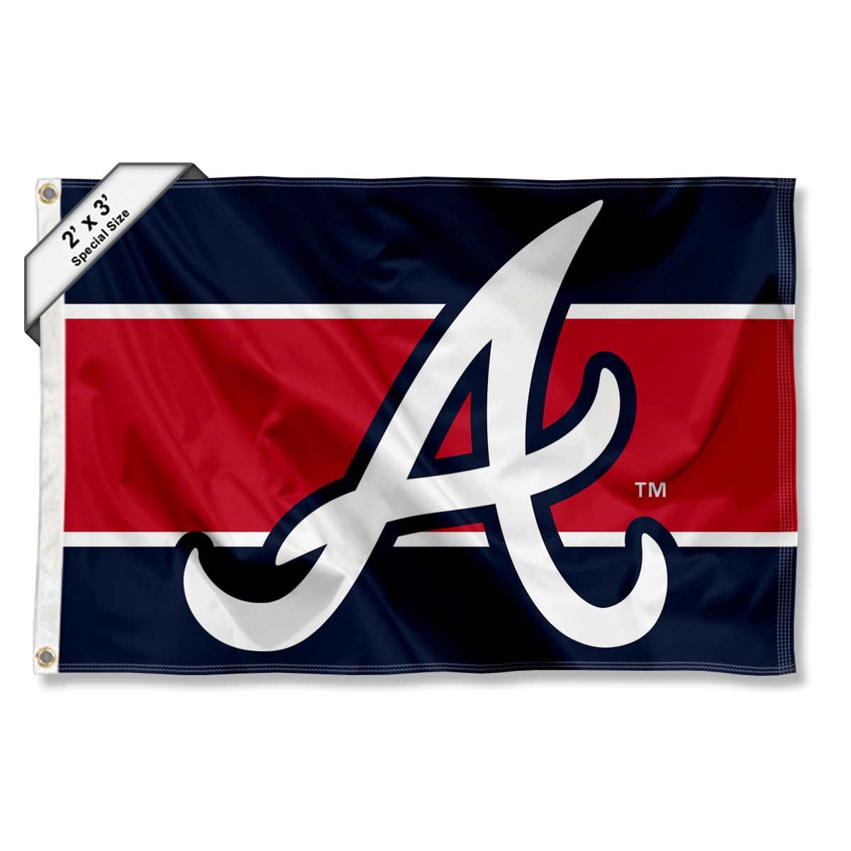 WinCraft Atlanta Braves 2x3 Foot Small Flag - Sports Collectibles, Sports Memorabilia, Sports Fan Shop, Sports Gifts