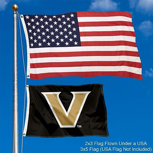 College Flags & Banners Co. Vanderbilt Commodores Small 2x3 Foot Flag - Sports Collectibles, Sports Memorabilia, Sports Fan Shop, Sports Gifts