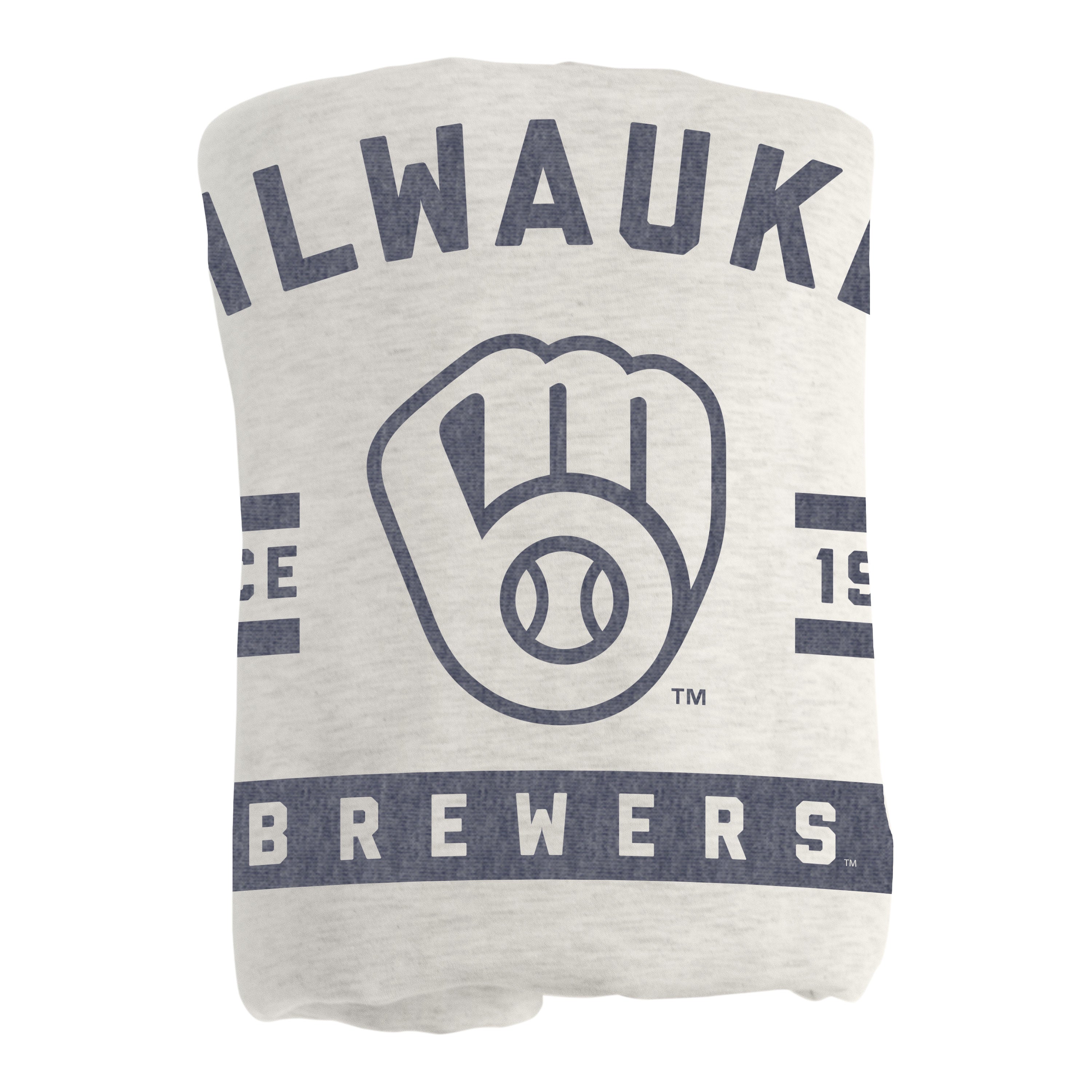 Milwaukee Brewers Oatmeal Sweatshirt Blanket - Sports Gifts, Sports Memorabilia, Sports Collectibles, Fan Shop