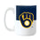 Milwaukee Brewers 15oz Colorblock Sublimated Mug