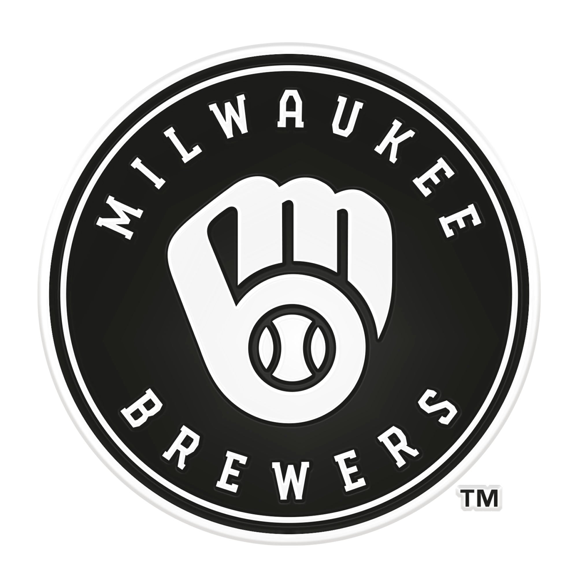 MLB - Milwaukee Brewers Plastic Chrome Emblem