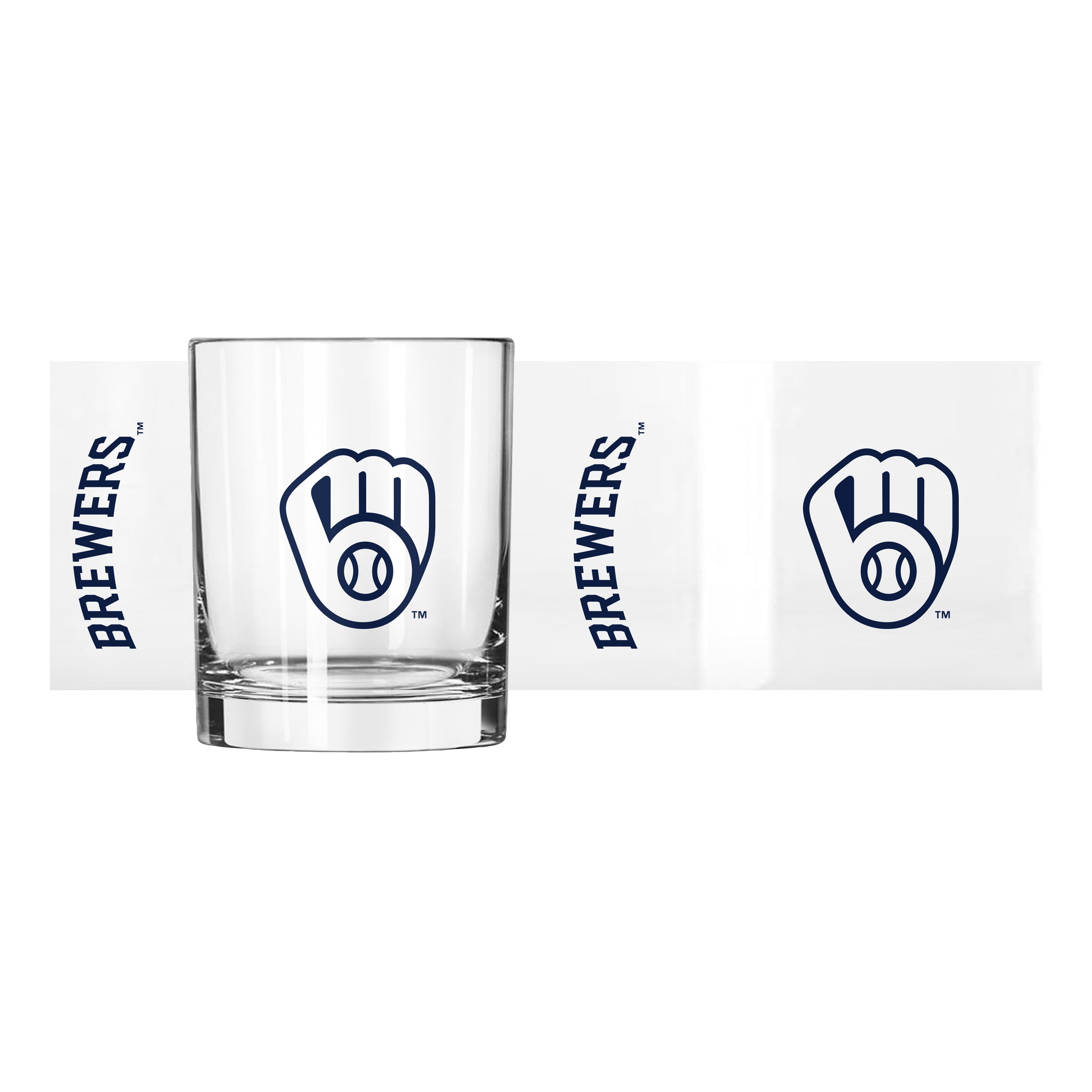 Milwaukee Brewers 14oz Gameday Rocks Glass - Sports Gifts, Sports Memorabilia, Sports Collectibles, Fan Shop