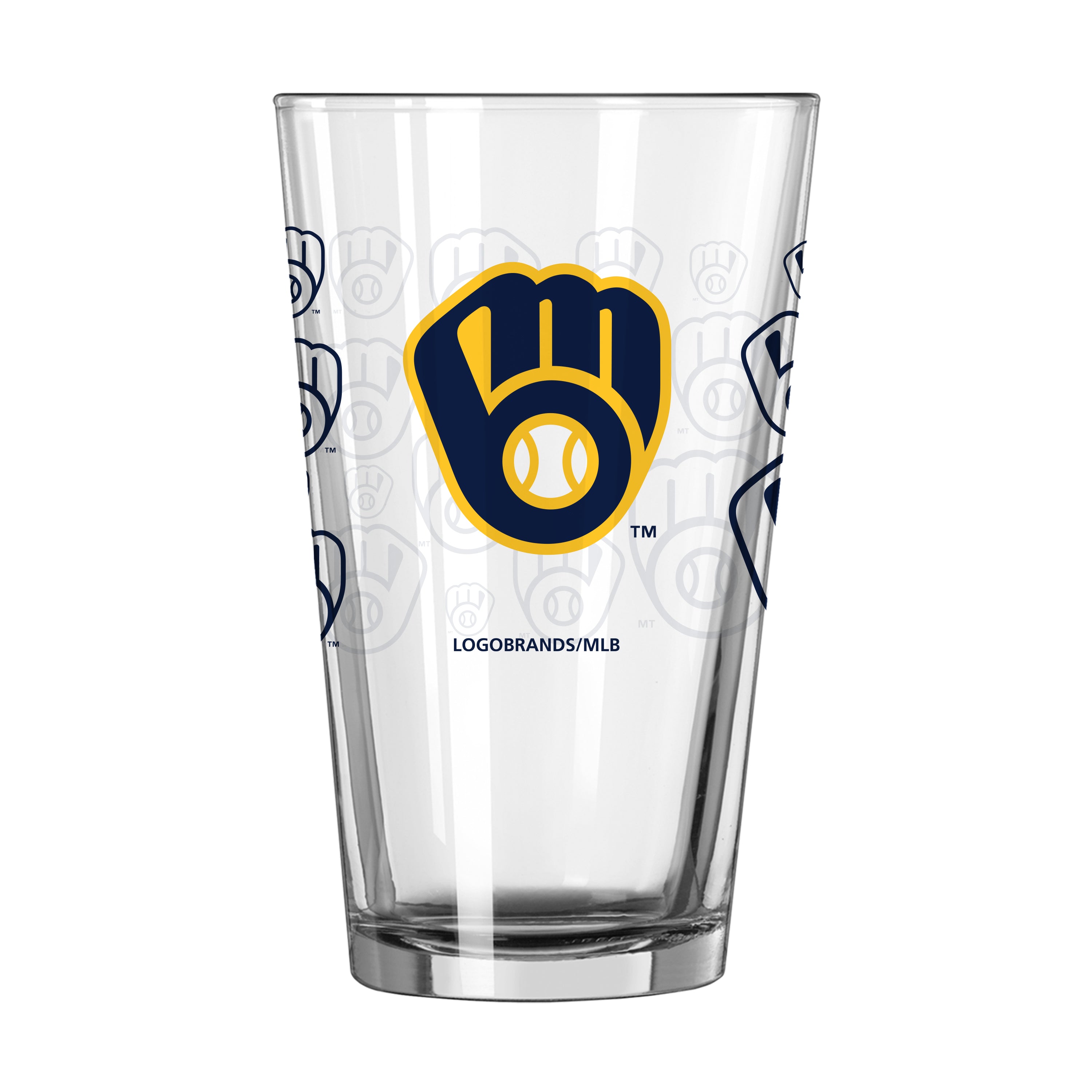 Milwaukee Brewers 16oz Scatter Pint Glass