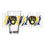 Milwaukee Brewers 16oz Zig Zag Pint Glass - Sports Gifts, Sports Memorabilia, Sports Collectibles, Fan Shop