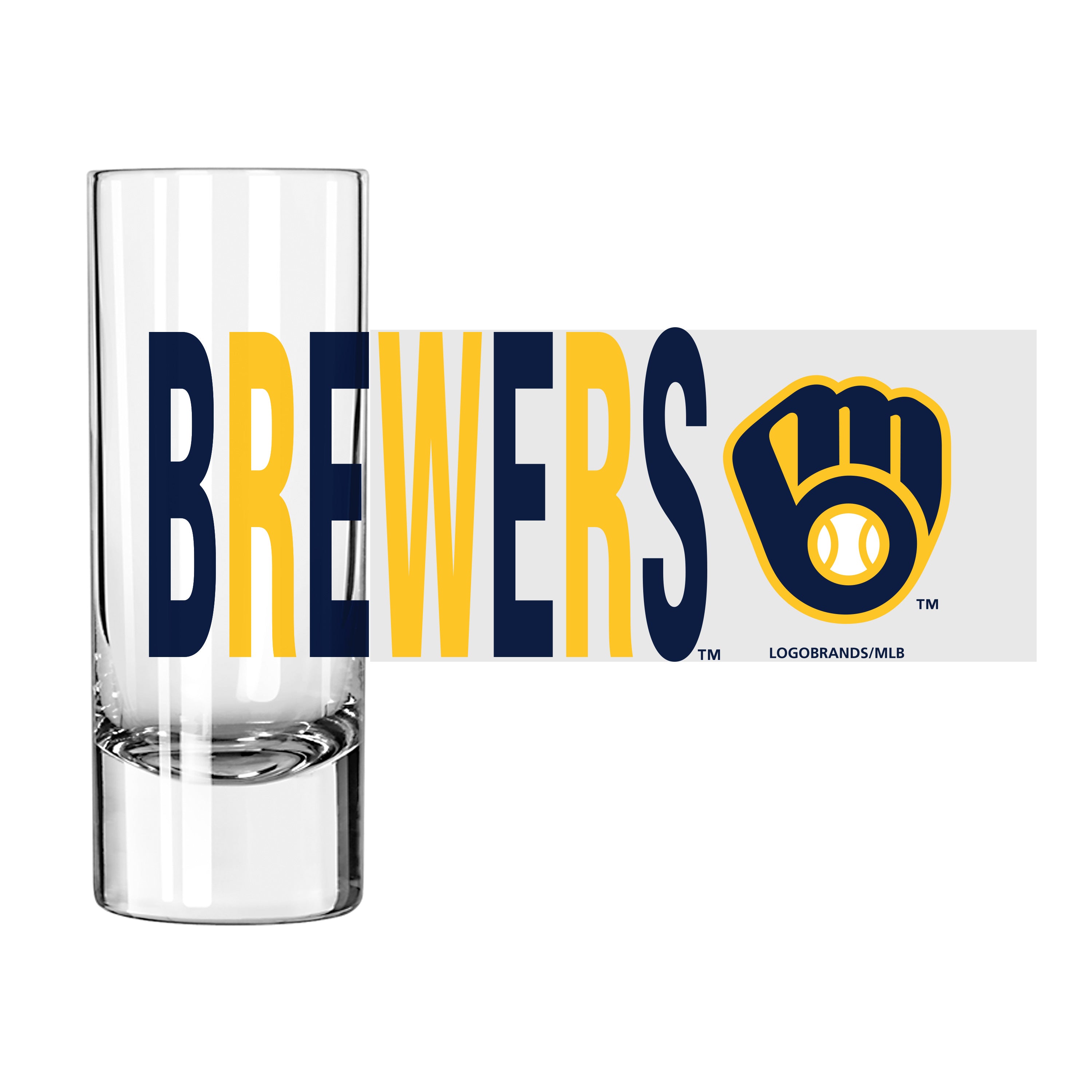 Milwaukee Brewers 2.5oz Overtime Shooter - Sports Gifts, Sports Memorabilia, Sports Collectibles, Fan Shop