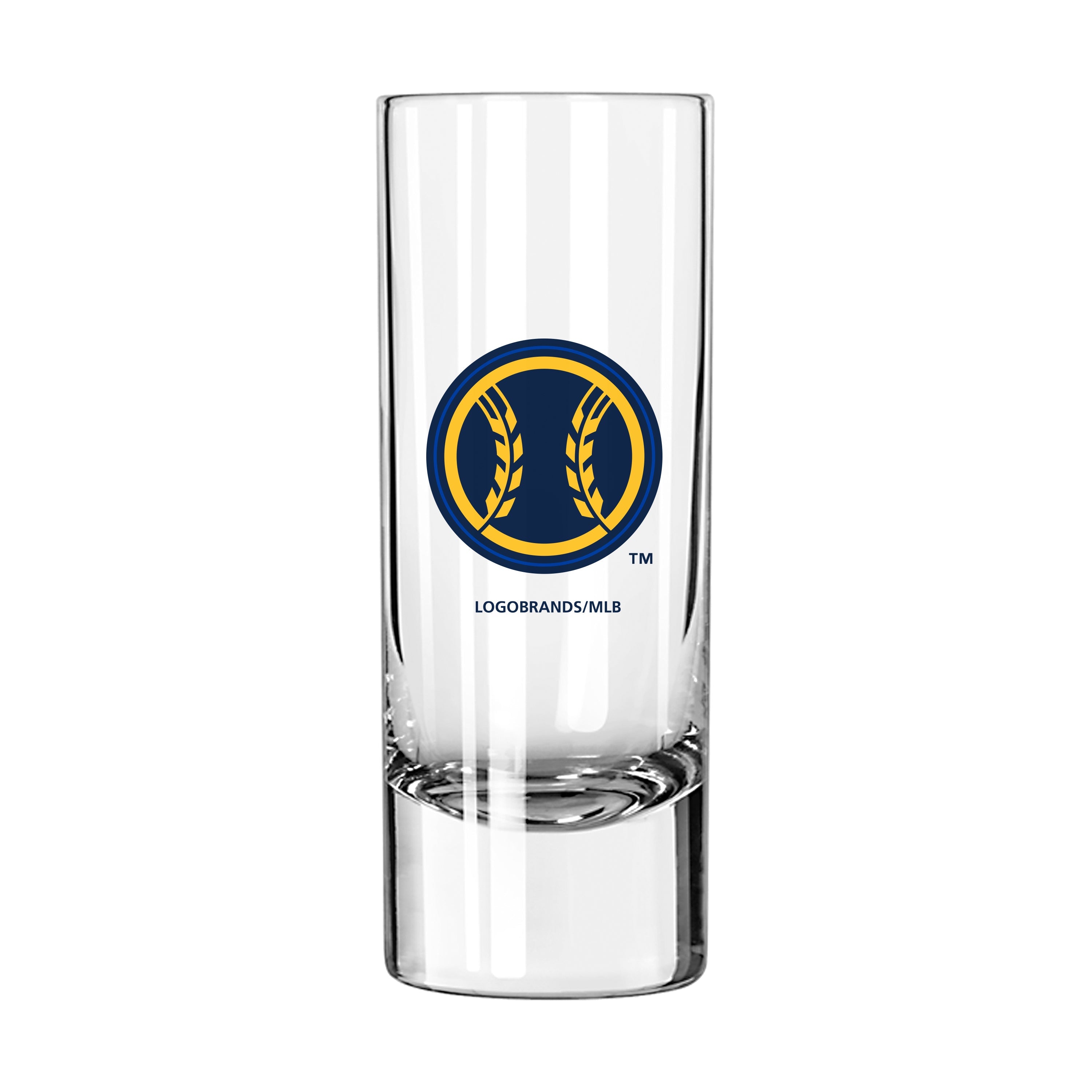Milwaukee Brewers 2.5oz Wheat Ball Glass Shooter