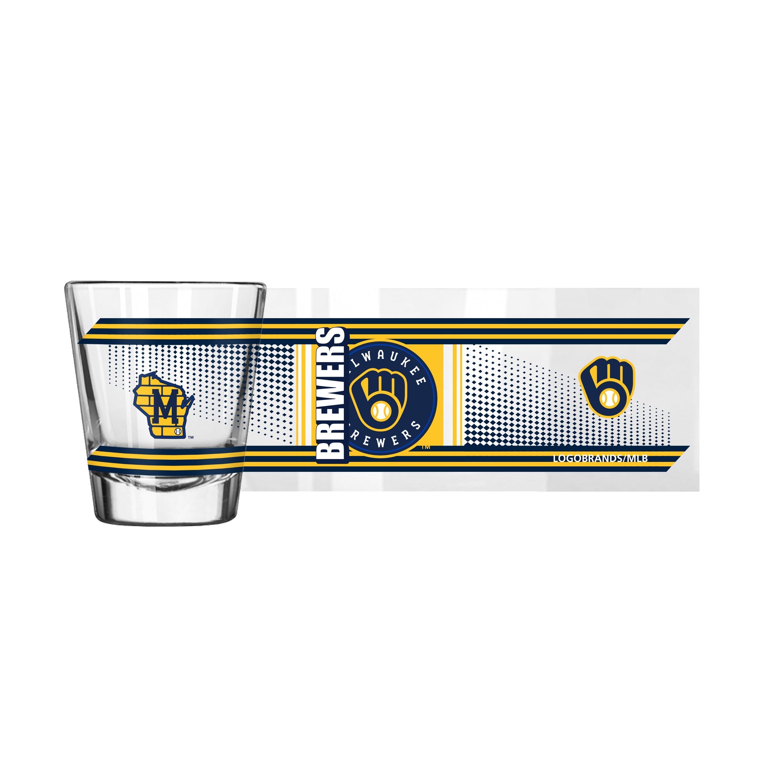 Milwaukee Brewers 2oz Hero Shot Glass - Sports Gifts, Sports Memorabilia, Sports Collectibles, Fan Shop