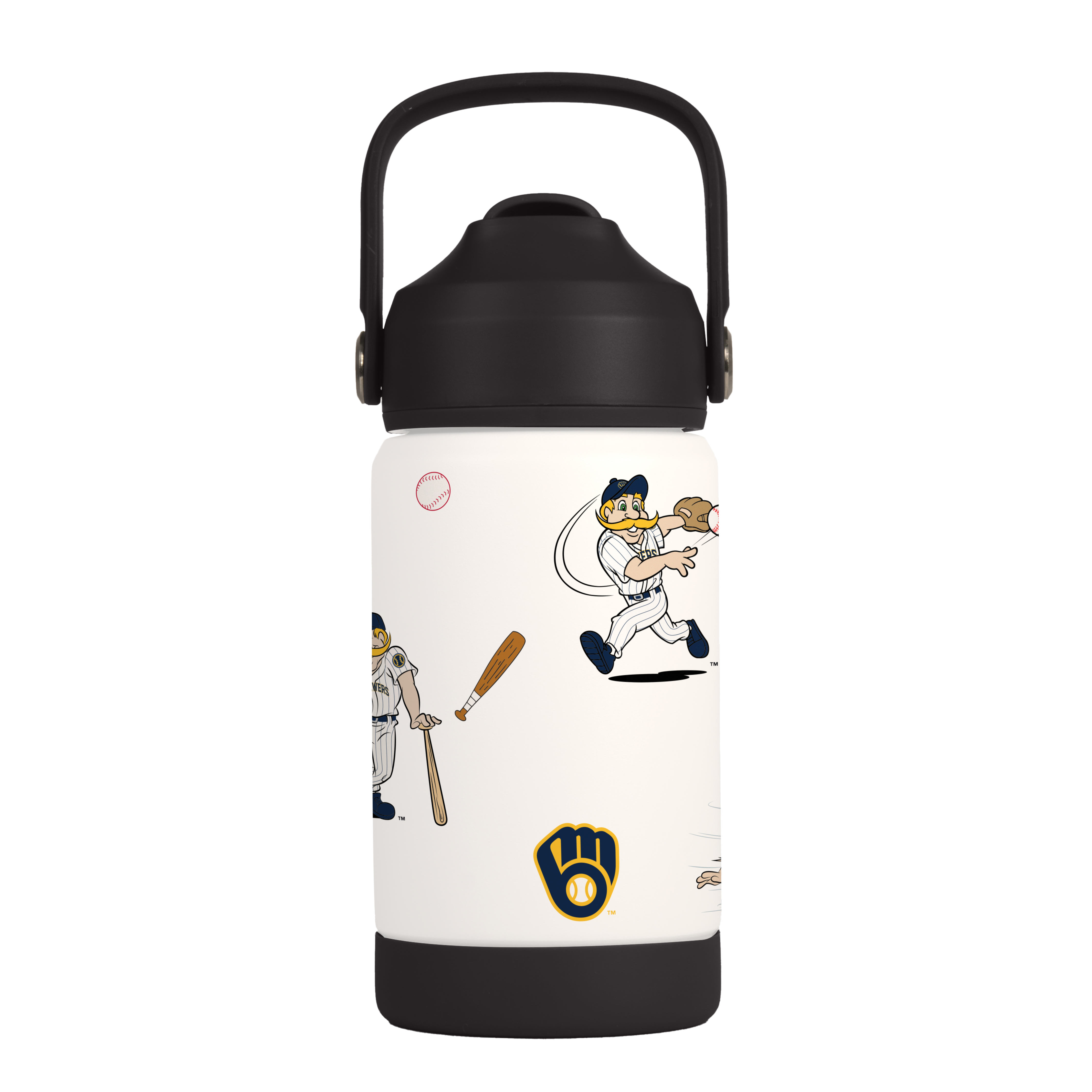 Milwaukee Brewers 12oz Mascot SS Kids Bottle - Sports Gifts, Sports Memorabilia, Sports Collectibles, Fan Shop