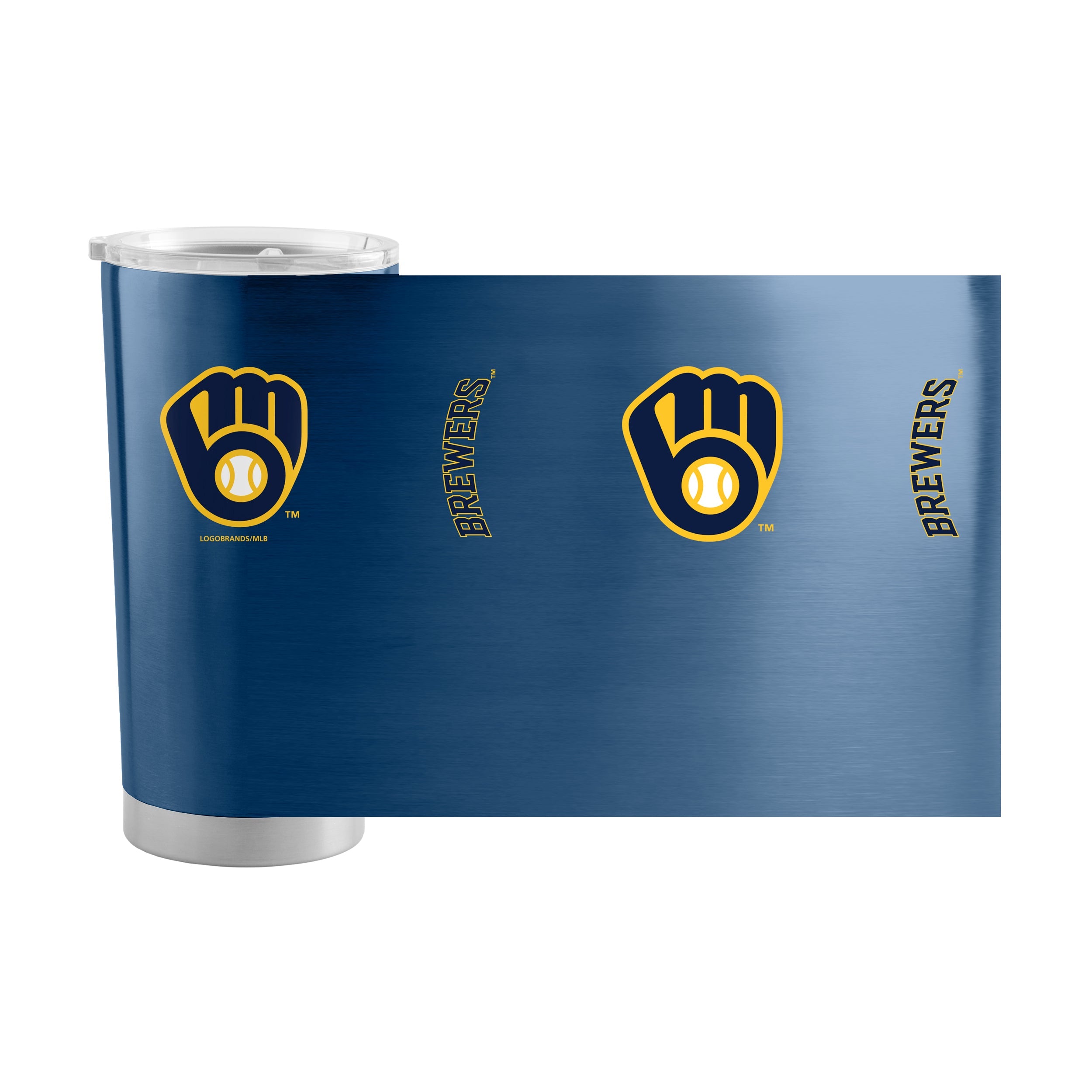 Milwaukee Brewers 20oz Gameday Stainless Tumbler - Sports Gifts, Sports Memorabilia, Sports Collectibles, Fan Shop