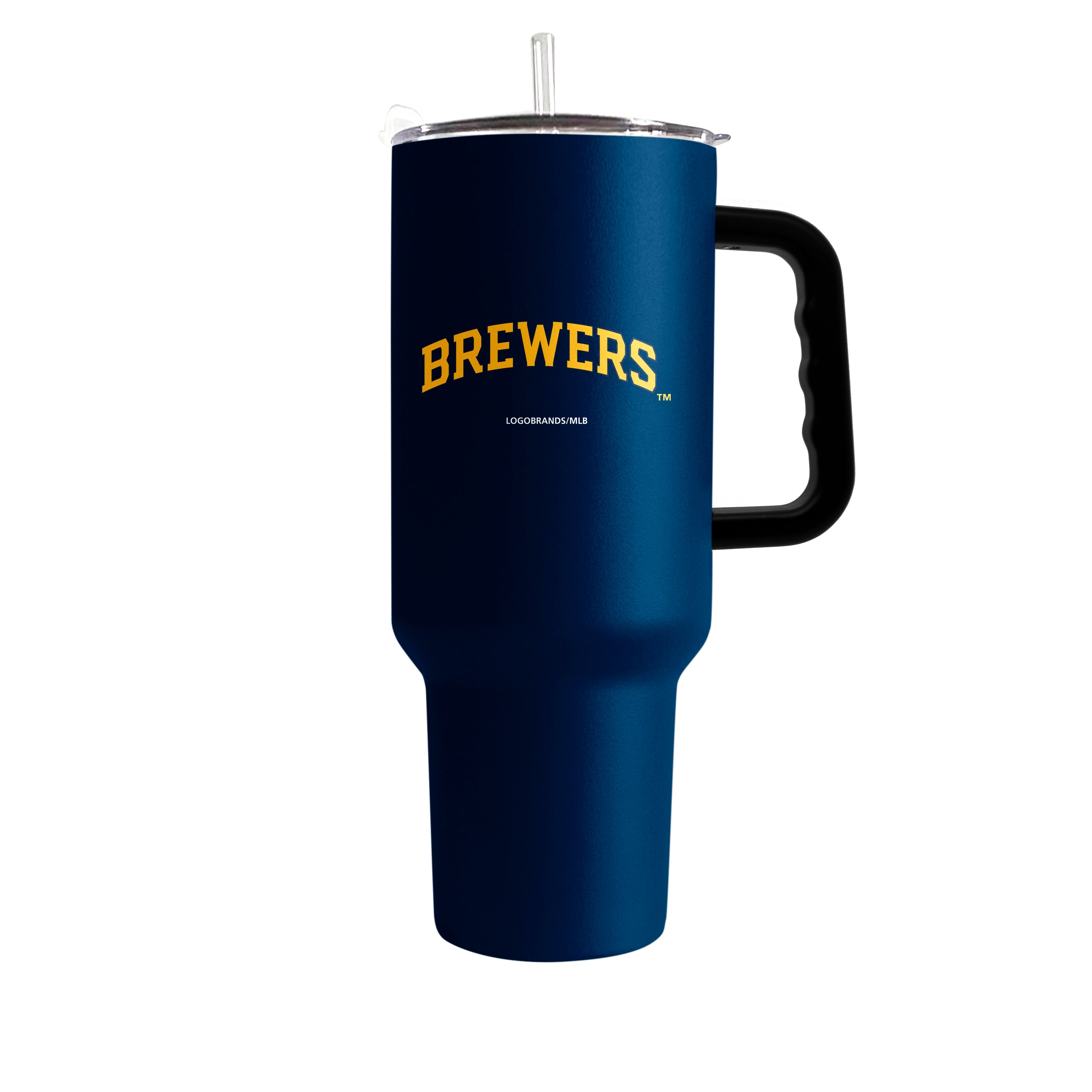 Milwaukee Brewers 40oz Flipside Powder Coat Tumbler - Sports Gifts, Sports Memorabilia, Sports Collectibles, Fan Shop