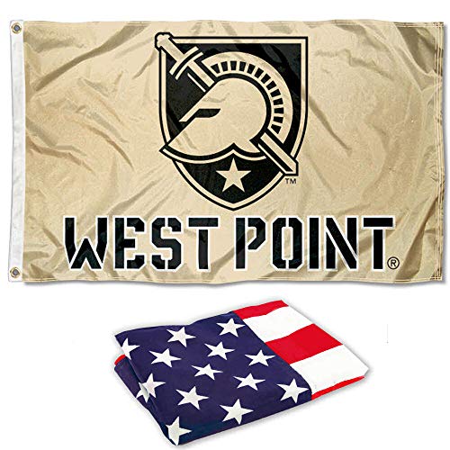 Army West Point Gold 3x5 Flag and USA 3x5 Flag Set - Sports Collectibles, Sports Memorabilia, Sports Fan Shop, Sports Gifts