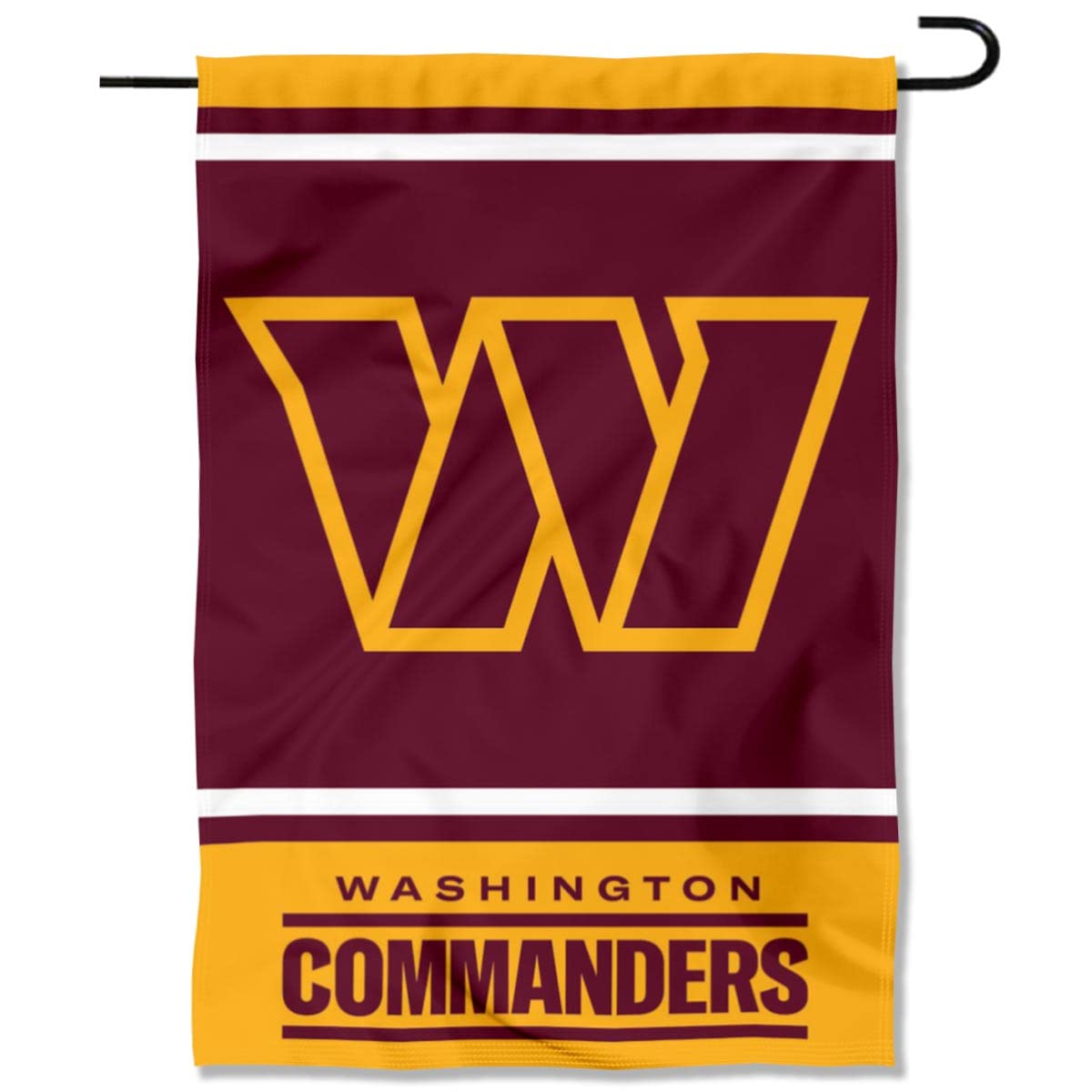 WinCraft Washington Commanders Garden Flag Double Sided Banner - Sports Collectibles, Sports Memorabilia, Sports Fan Shop, Sports Gifts