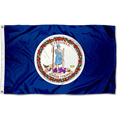 Sports Flags Pennants Company State of Virginia Flag 3x5 Foot Banner - Sports Collectibles, Sports Memorabilia, Sports Fan Shop, Sports Gifts