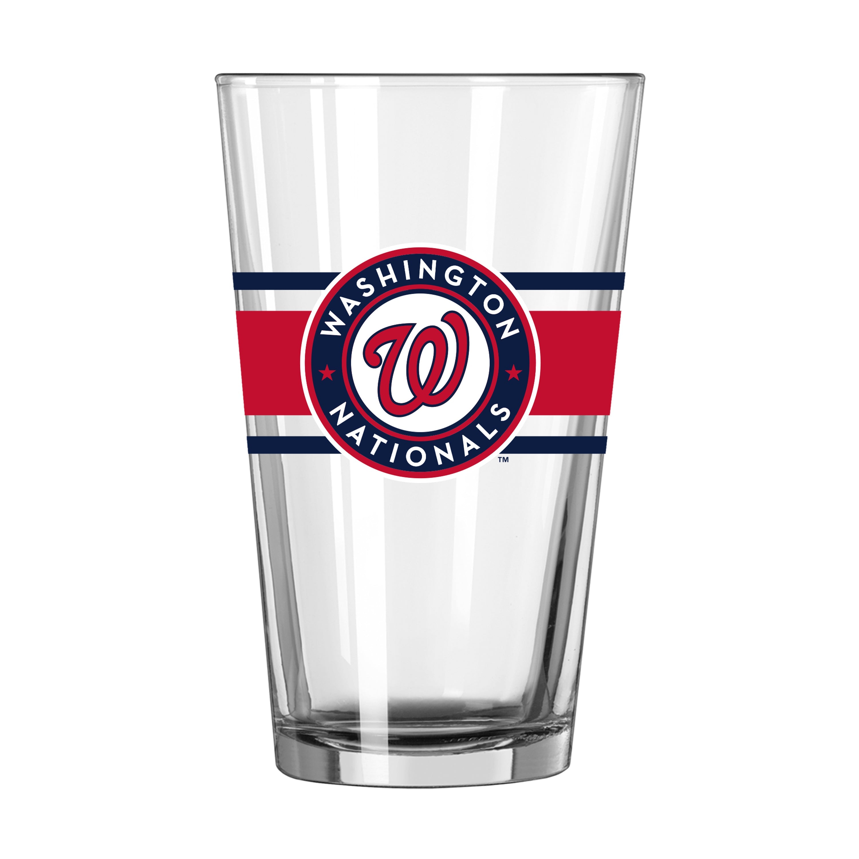 Washington Nationals 16oz Stripe Pint Glass