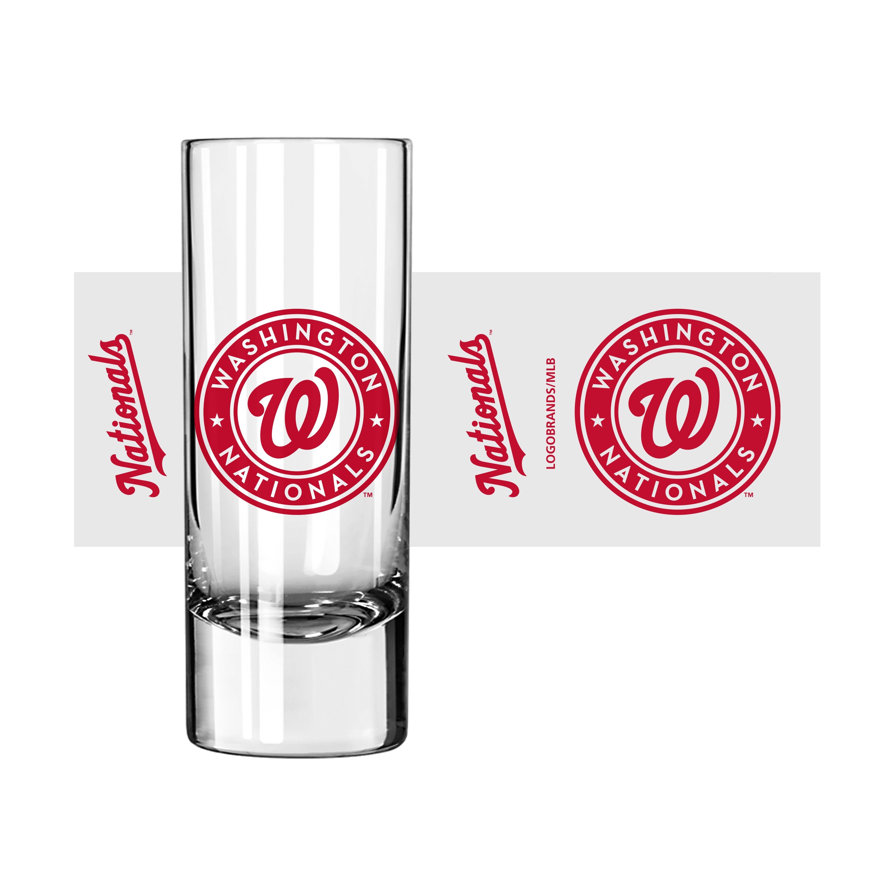 Washington Nationals 2.5oz Gameday Shooter Glass - Sports Gifts, Sports Memorabilia, Sports Collectibles, Fan Shop