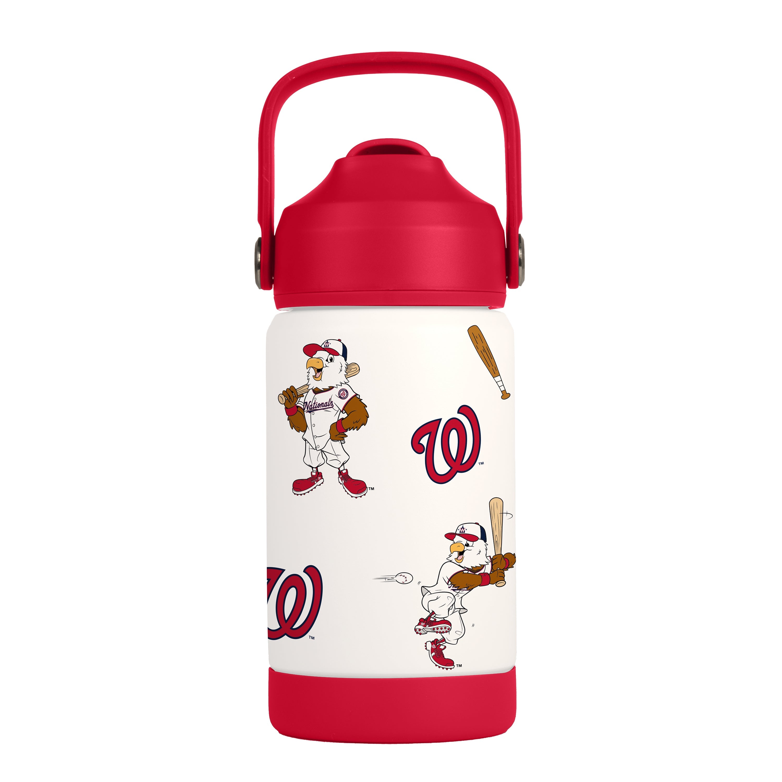 Washington Nationals 12oz Mascot SS Kids Bottle - Sports Gifts, Sports Memorabilia, Sports Collectibles, Fan Shop