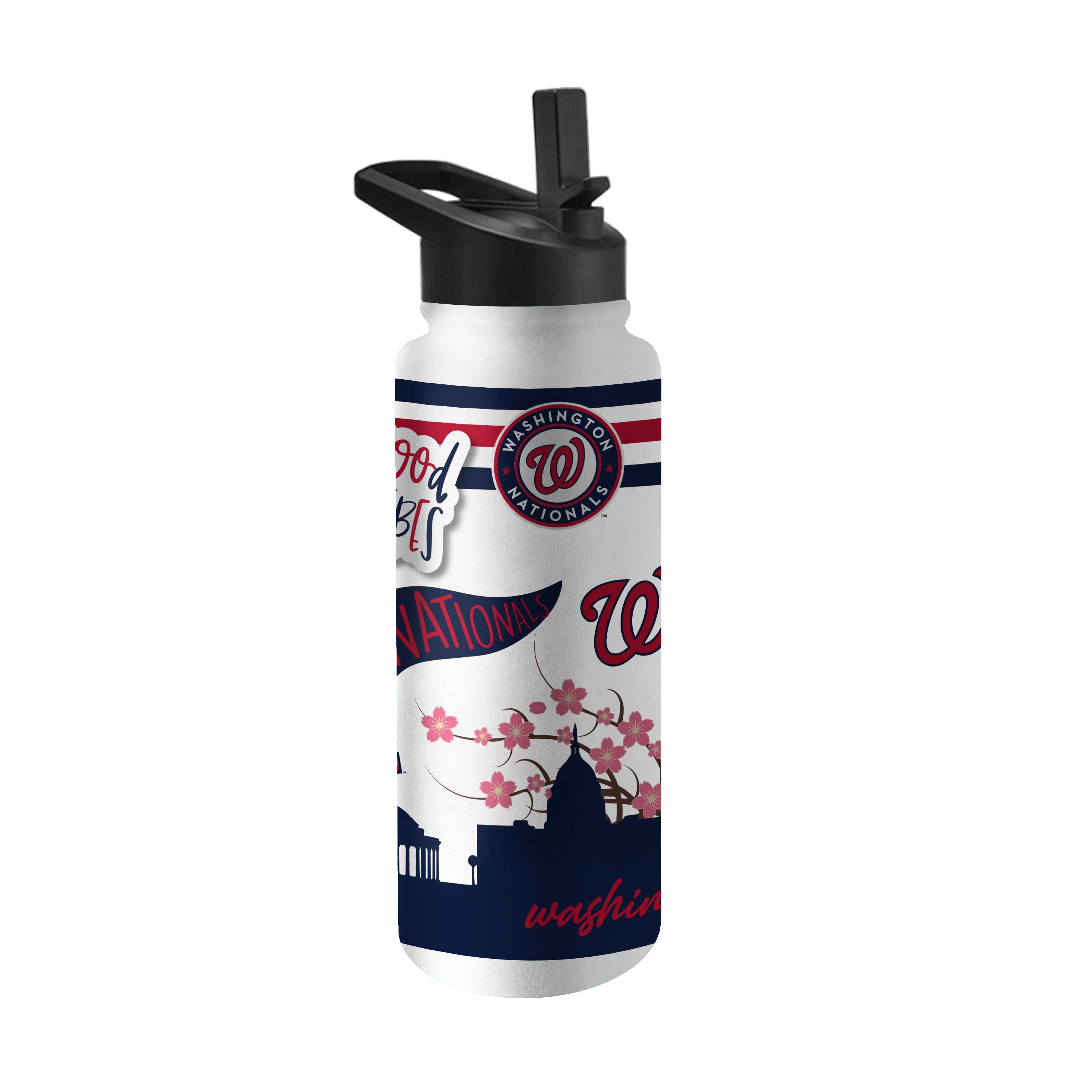 Washington Nationals 34oz Native Quencher Bottle - Sports Gifts, Sports Memorabilia, Sports Collectibles, Fan Shop