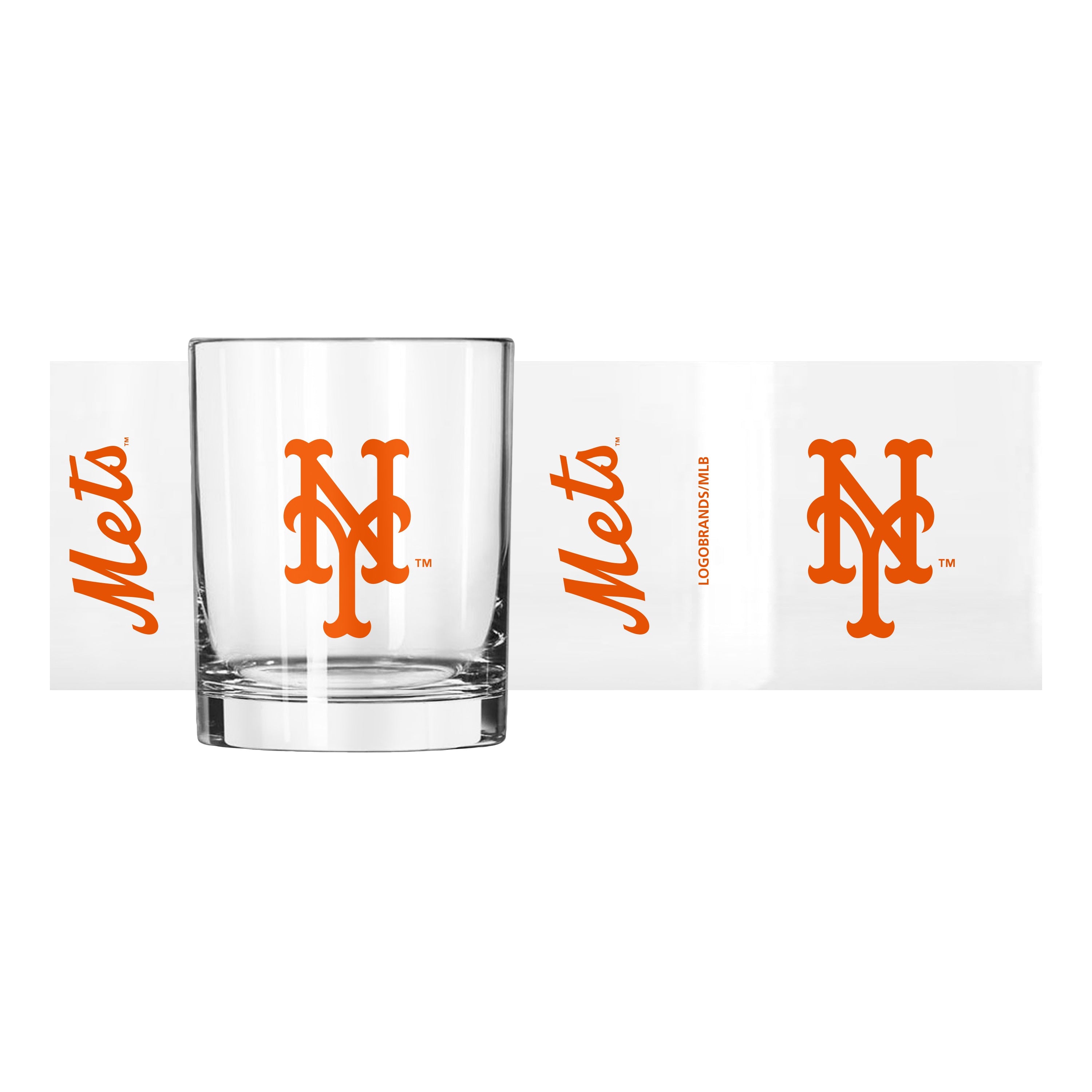 New York Mets 14oz Gameday Rocks Glass - Sports Gifts, Sports Memorabilia, Sports Collectibles, Fan Shop