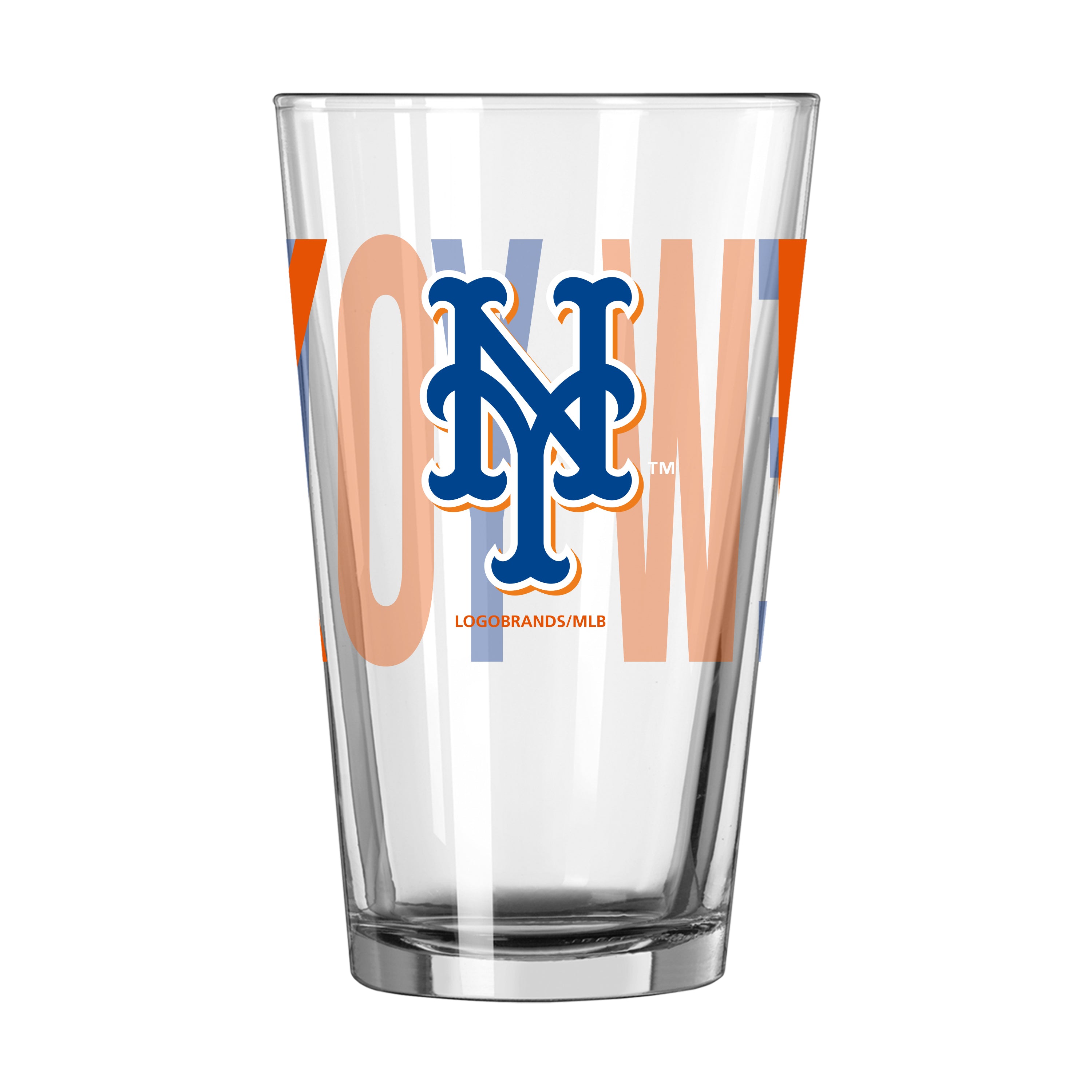 New York Mets 16oz Overtime Pint Glass