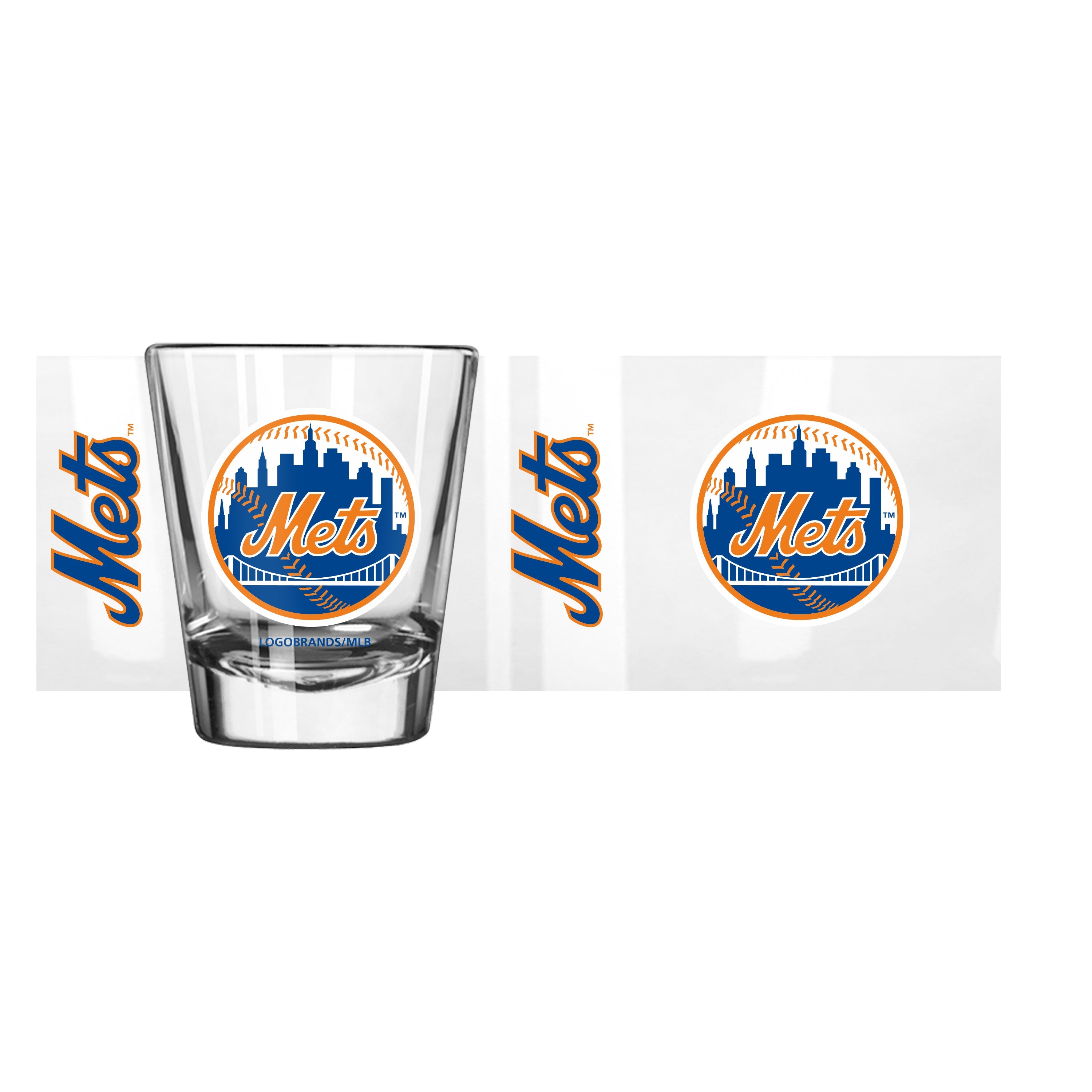 New York Mets 2oz Color Gameday Shot Glass - Sports Gifts, Sports Memorabilia, Sports Collectibles, Fan Shop