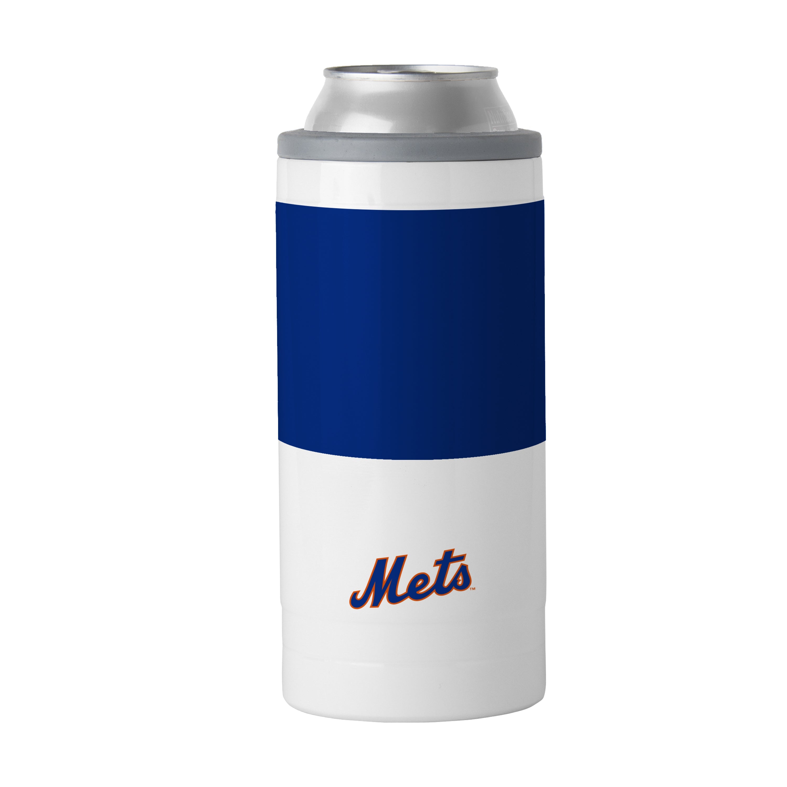 New York Mets Slim Colorblock Can Coolie - Sports Gifts, Sports Memorabilia, Sports Collectibles, Fan Shop
