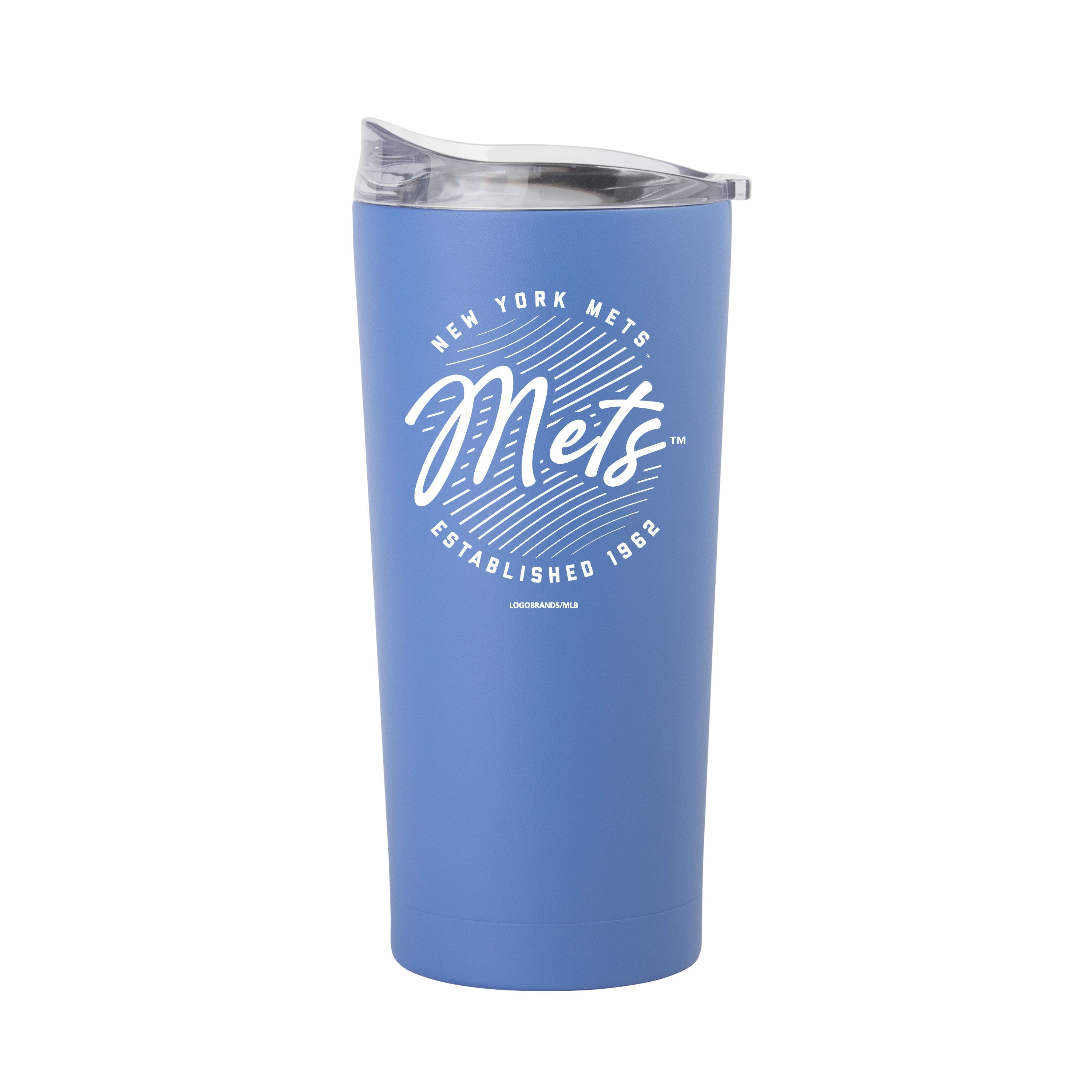 New York Mets 20oz Retro Script Arctic Powder Coat Tumbler