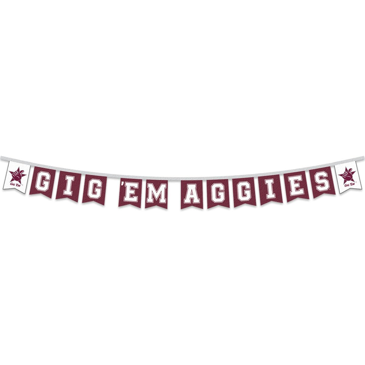 Texas A&M Aggies Banner String Pennant Flags - Sports Collectibles, Sports Memorabilia, Sports Fan Shop, Sports Gifts