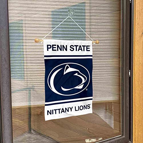 College Flags & Banners Co. Penn State Nittany Lions Window Wall Banner Hanging Flag with Suction Cup - Sports Collectibles, Sports Memorabilia, Sports Fan Shop, Sports Gifts