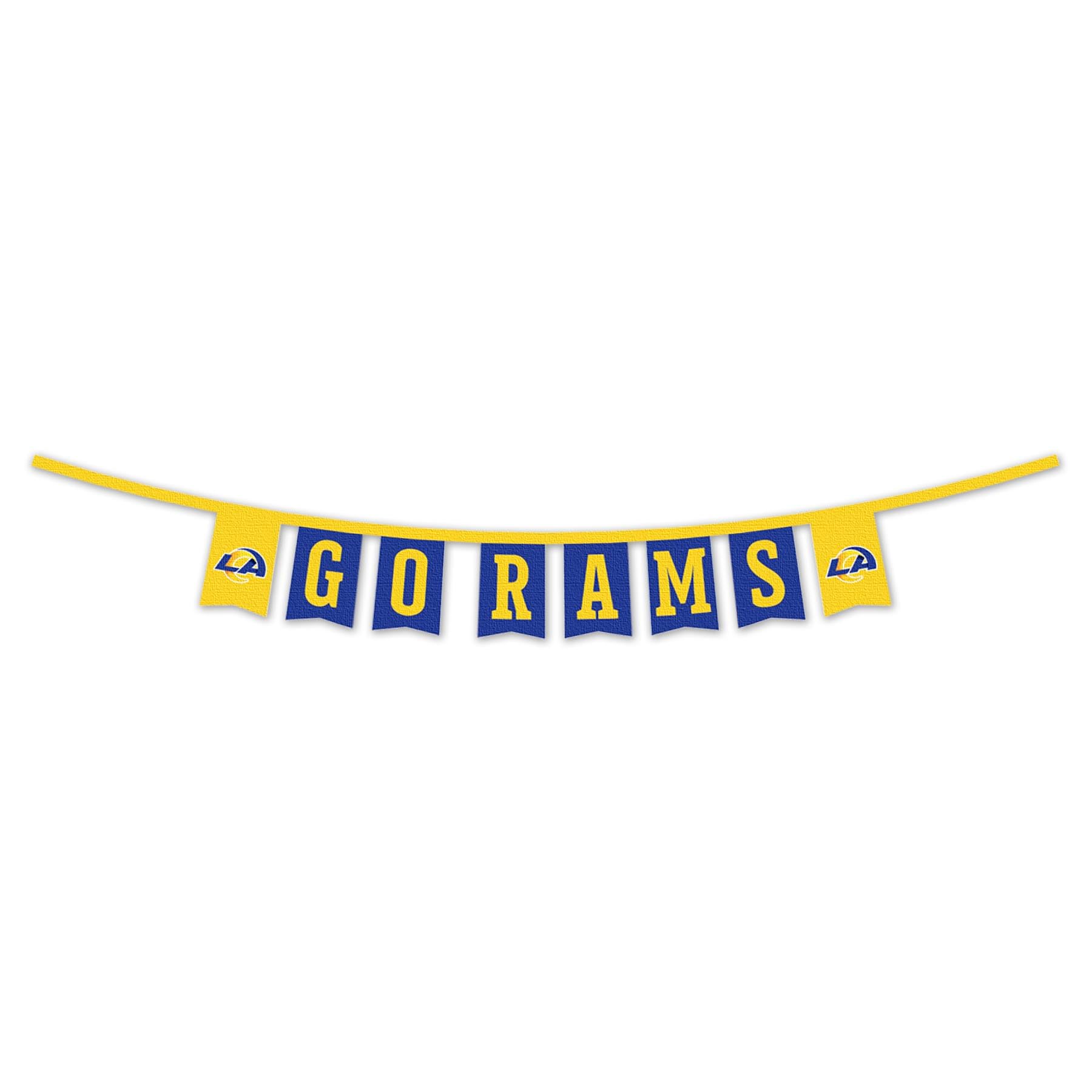 WinCraft Los Angeles Rams Banner String Pennant Flags - Sports Collectibles, Sports Memorabilia, Sports Fan Shop, Sports Gifts