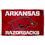 College Flags & Banners Co. Arkansas Razorbacks New Logo and USA Flag 3x5 Set - Sports Collectibles, Sports Memorabilia, Sports Fan Shop, Sports Gifts