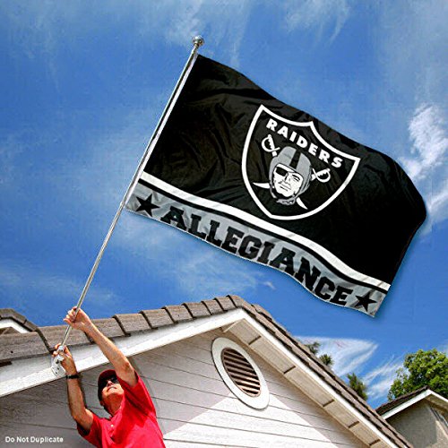 WinCraft Las Vegas Raiders Double Sided Allegiance Flag - Sports Collectibles, Sports Memorabilia, Sports Fan Shop, Sports Gifts