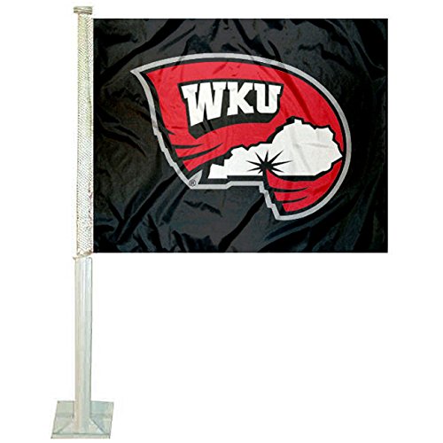 College Flags & Banners Co. WKU Hilltoppers Car and Auto Flag - Sports Collectibles, Sports Memorabilia, Sports Fan Shop, Sports Gifts