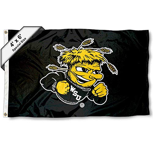College Flags & Banners Co. Wichita State 4 ft x 6 ft Flag - Sports Collectibles, Sports Memorabilia, Sports Fan Shop, Sports Gifts