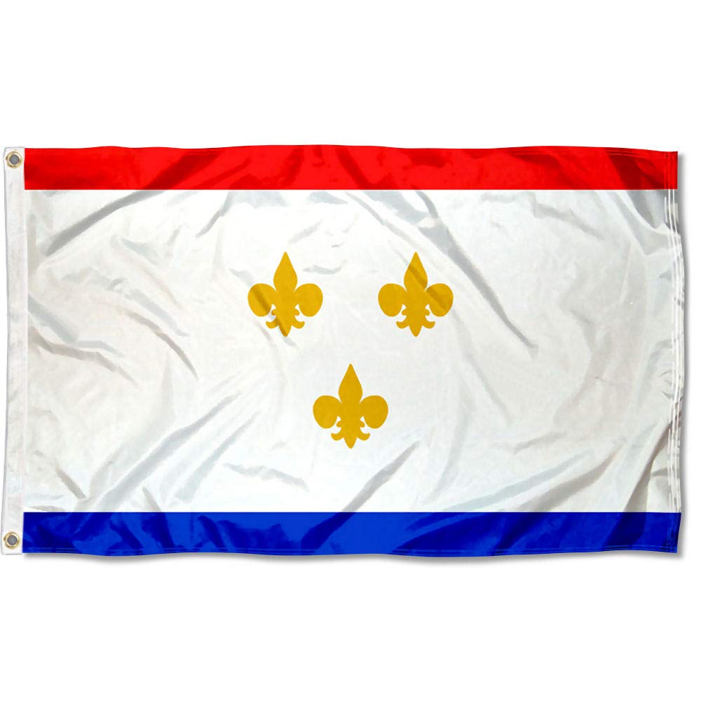Sports Flags Pennants Company City of New Orleans Flag 3x5 Foot Banner - Sports Collectibles, Sports Memorabilia, Sports Fan Shop, Sports Gifts