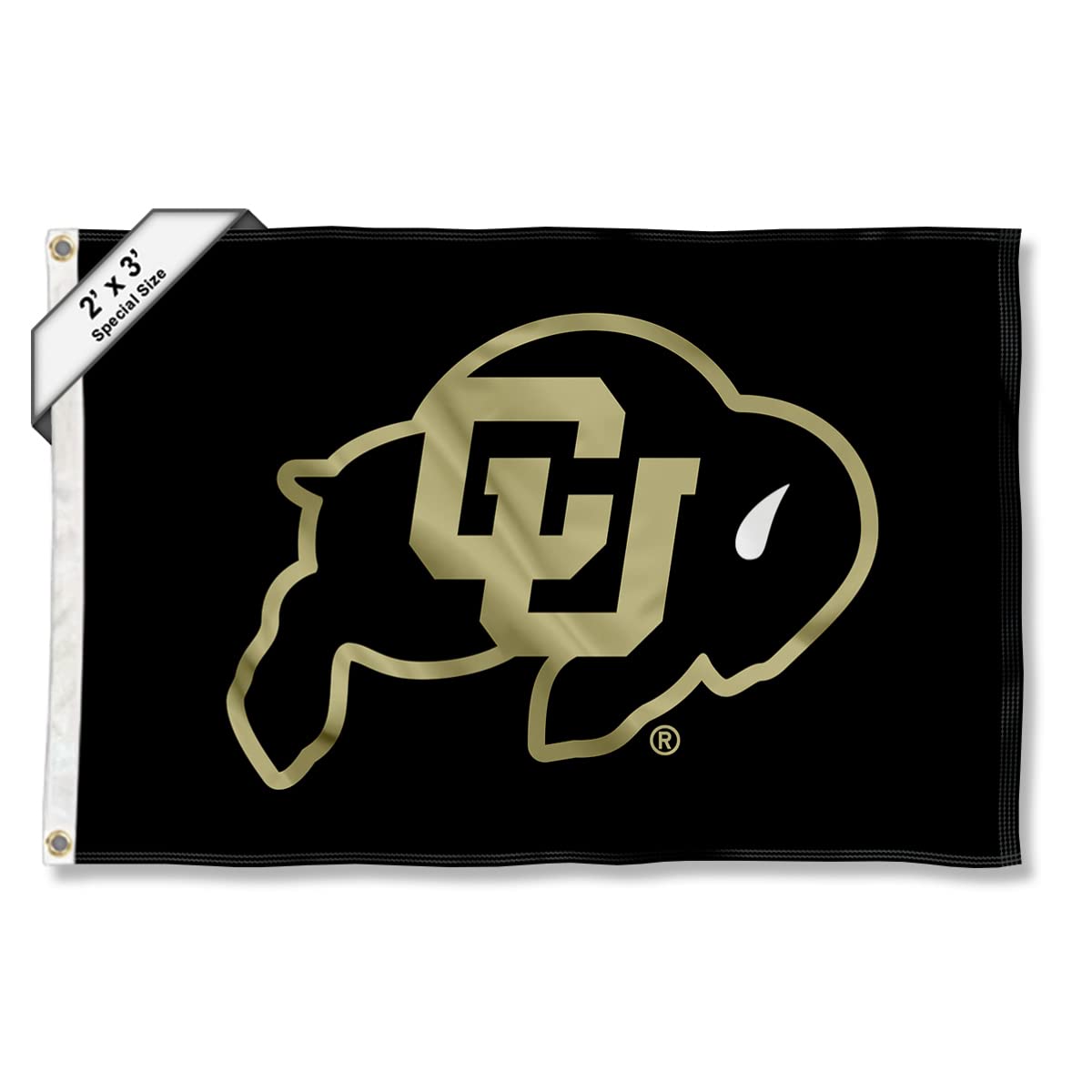College Flags & Banners Co. Colorado Buffaloes Small 2x3 Foot Flag - Sports Collectibles, Sports Memorabilia, Sports Fan Shop, Sports Gifts